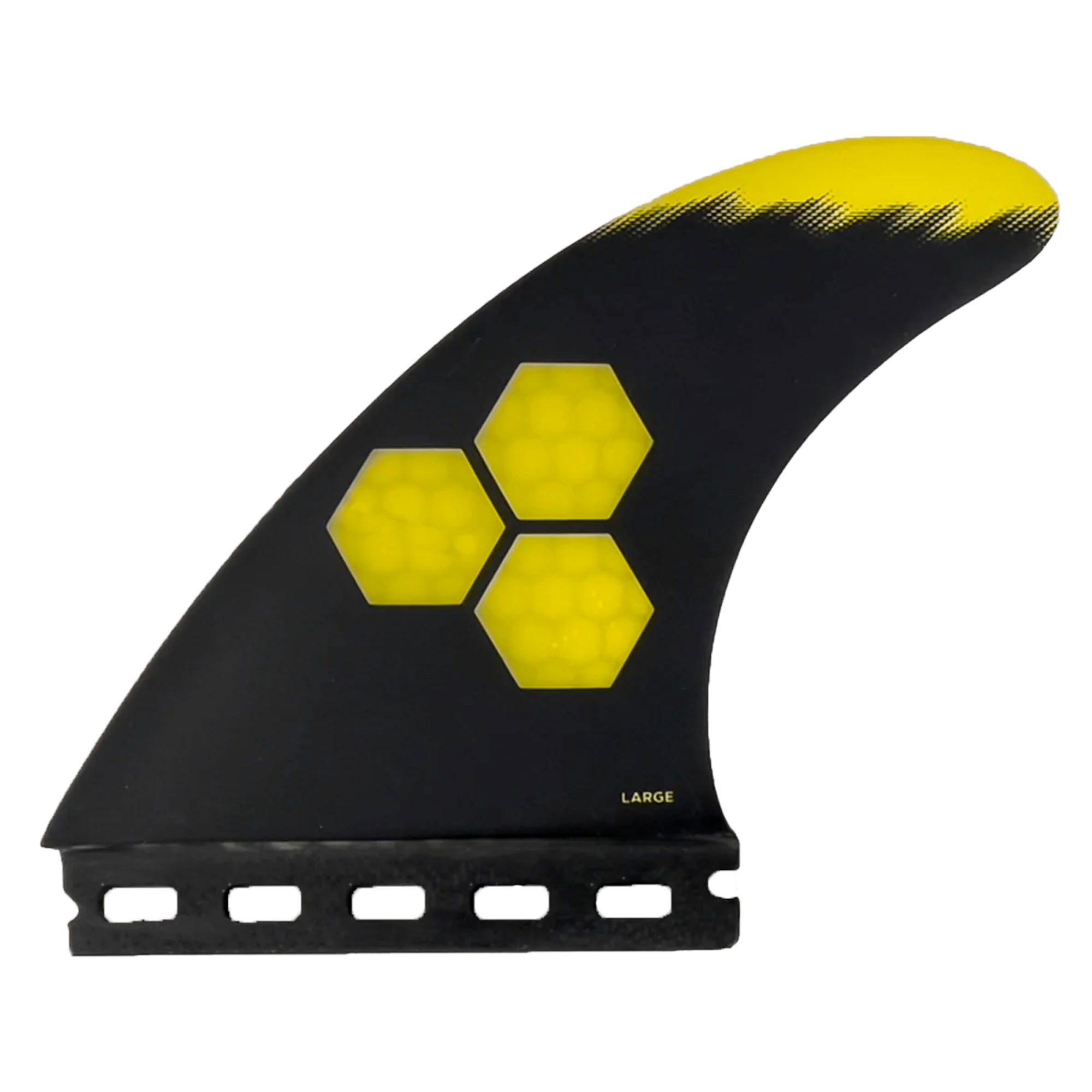 Channel Islands Tech 1 Tri Fin Set - Large/Yellow