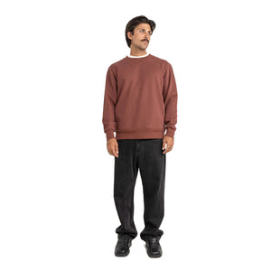 Rhythm Classic Fleece Crew Men's Sweater - Merlot