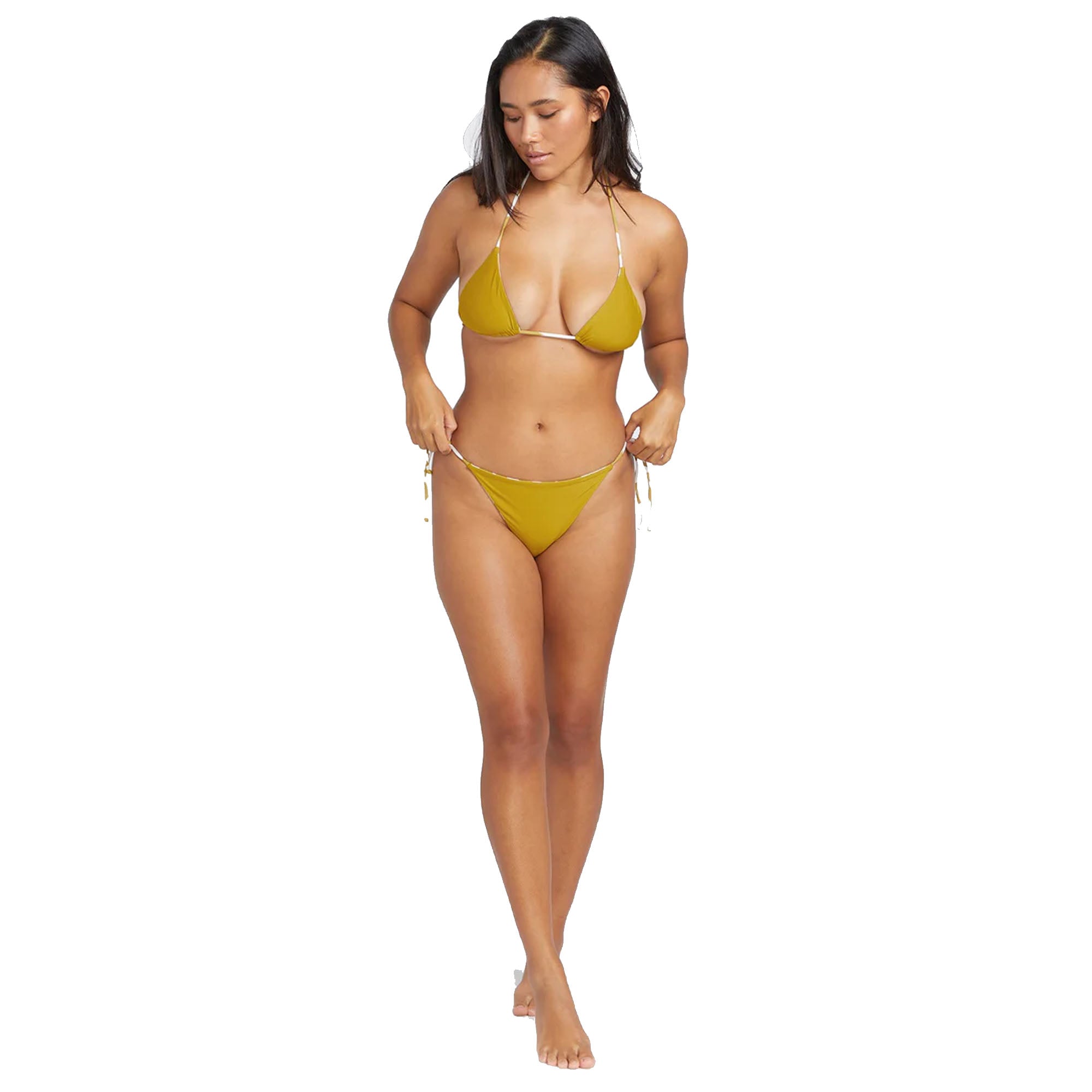 Volcom Pretty Daze Tri Reversable Women's Bikini Top - Moss