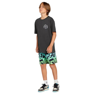 Volcom Uproar Mod-Tek Youth Boy's 16" Boardshorts - Green