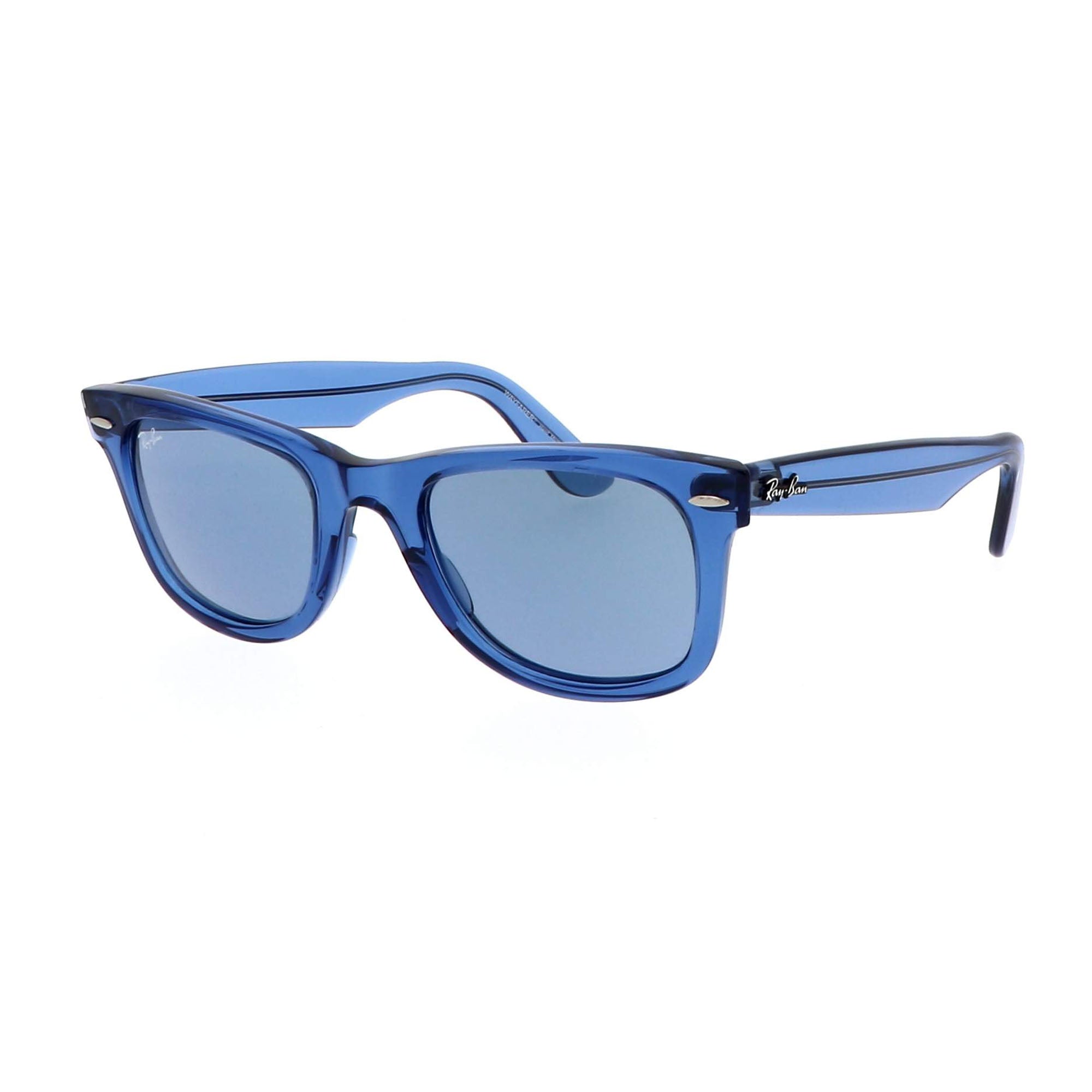 Ray-Ban Wayfarer Men's Sunglasses - Photo Striped Blue/Dark Grey