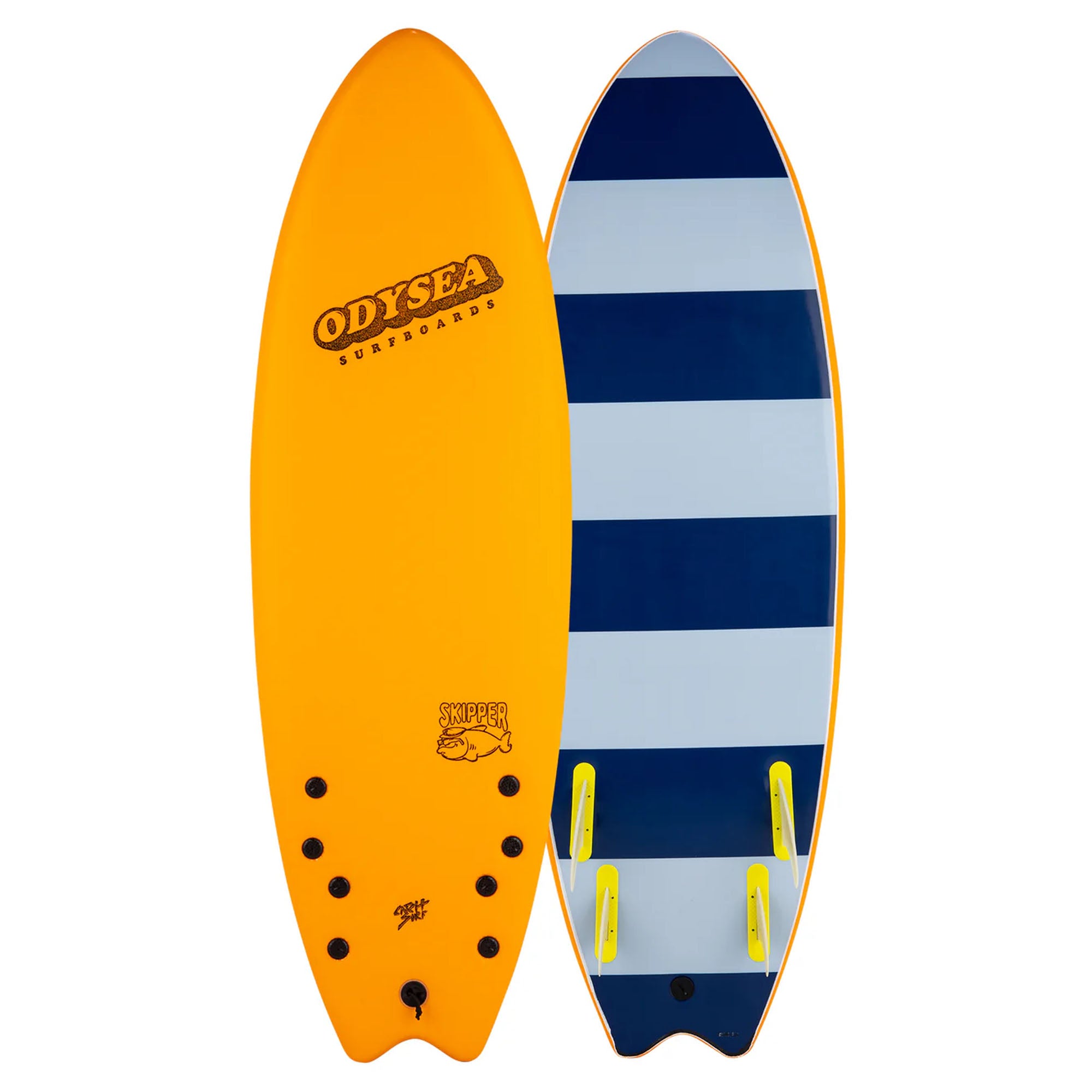 Catch Surf Odysea Skipper 5'6 Quad Soft Surfboard - Pilsner