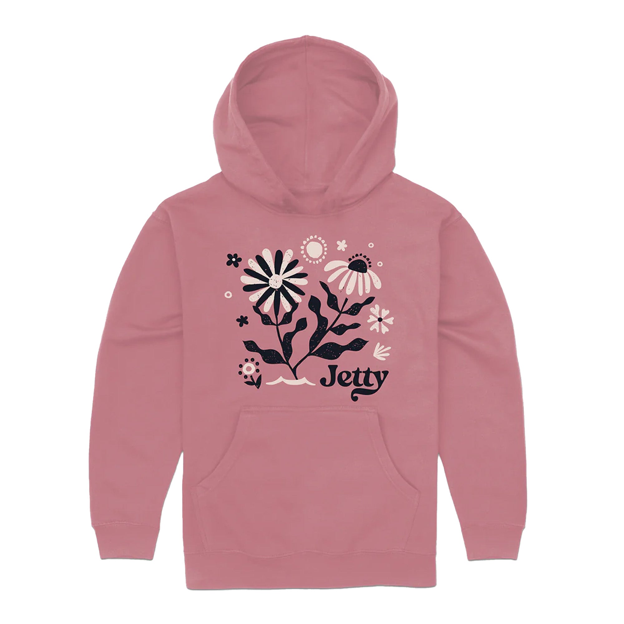 Jetty Posy Posy Youth Girl's Hoodie - Mauve