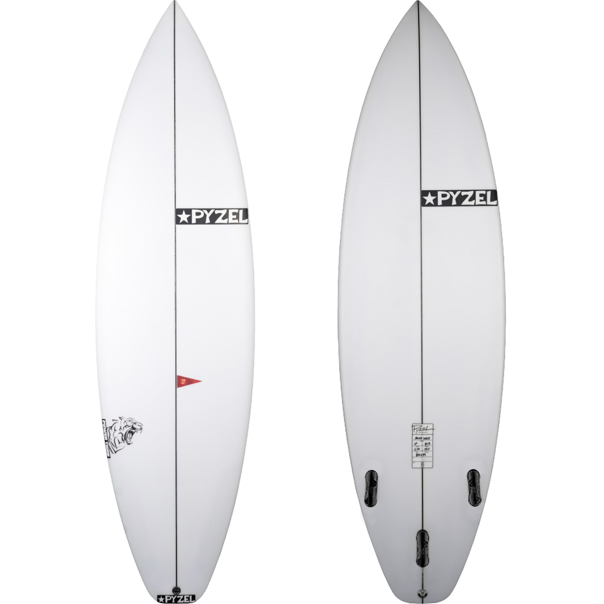 Pyzel Power Tiger 5'11" Surfboard - FCS II