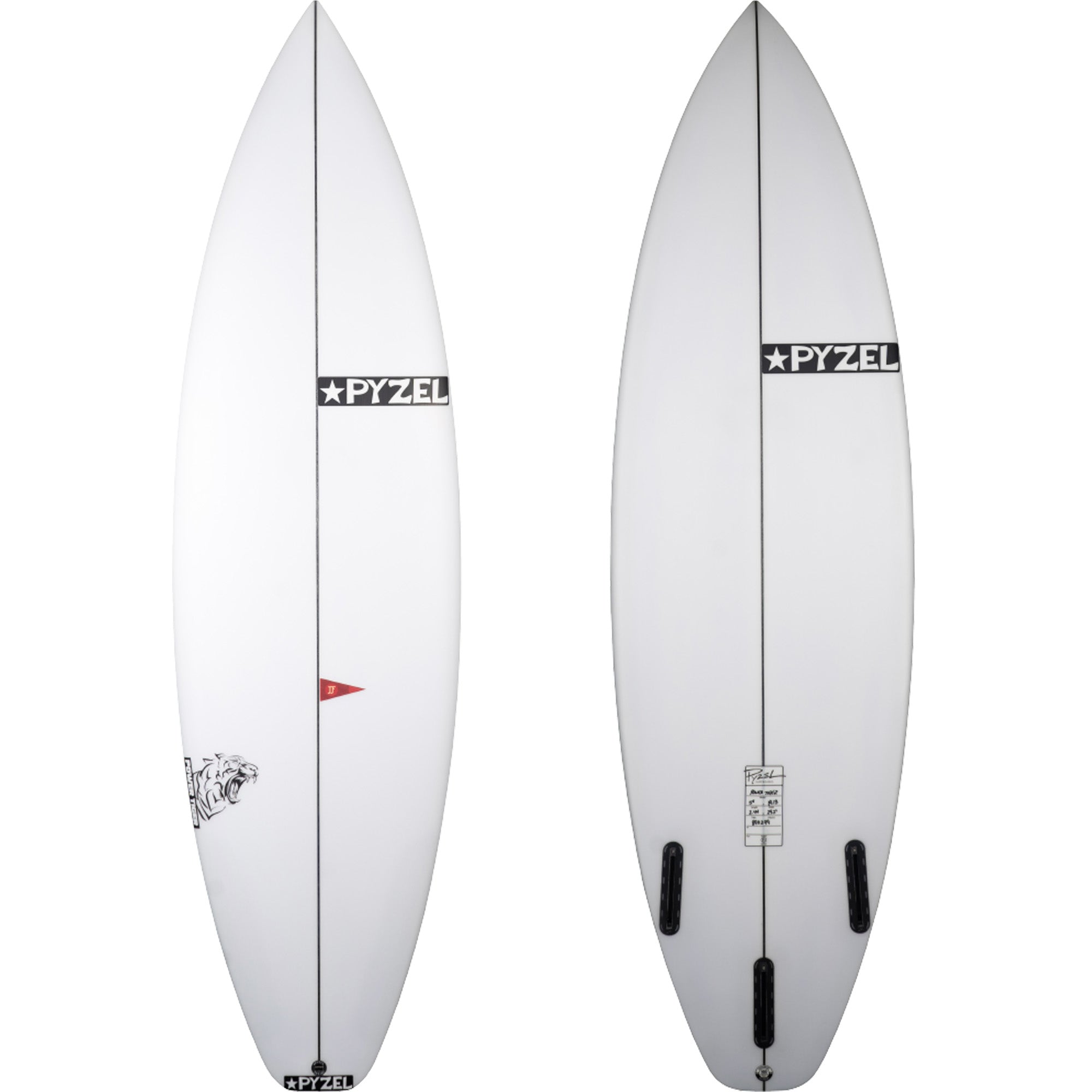 Pyzel Power Tiger 6'0" Surfboard - Futures