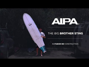 Aipa Big Brother Sting Fusion HD 10'0 Longboard Surfboard - FCS II