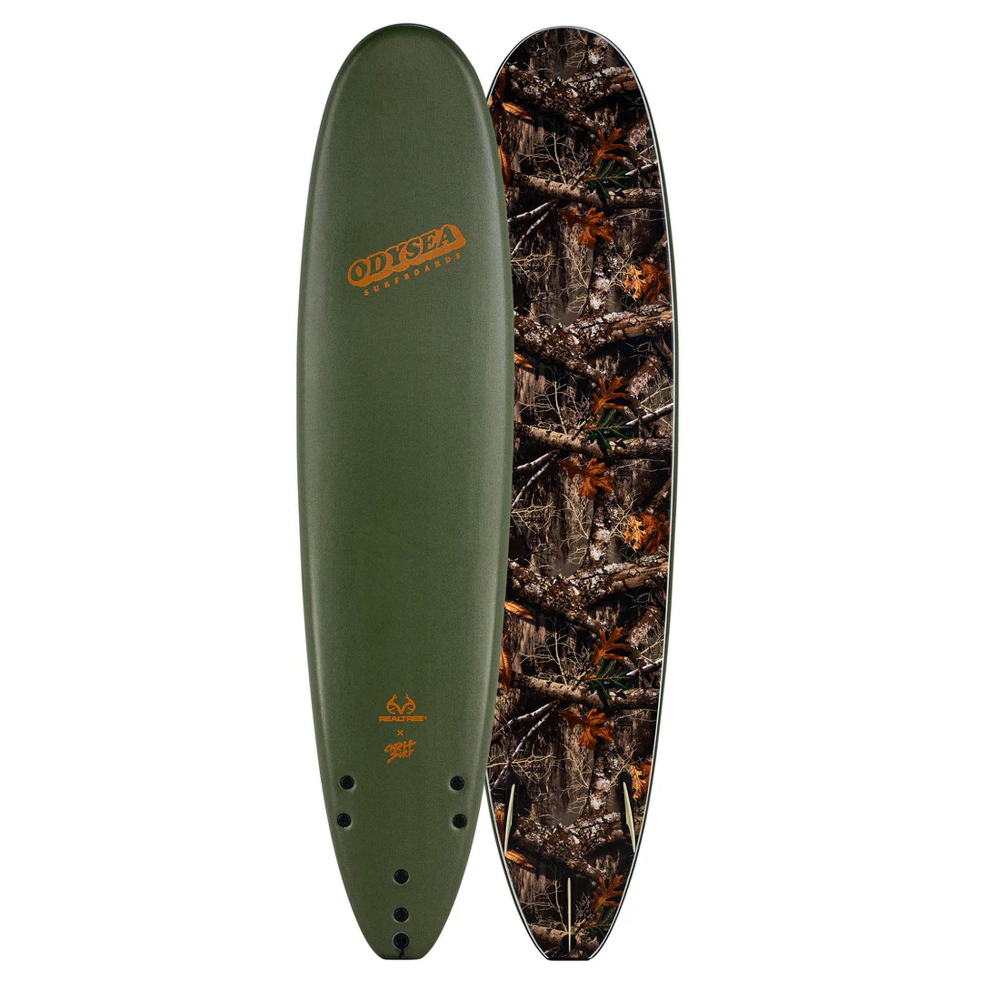 Catch Surf Odysea Log 8'0 Soft Surfboard - Real Tree Military Green