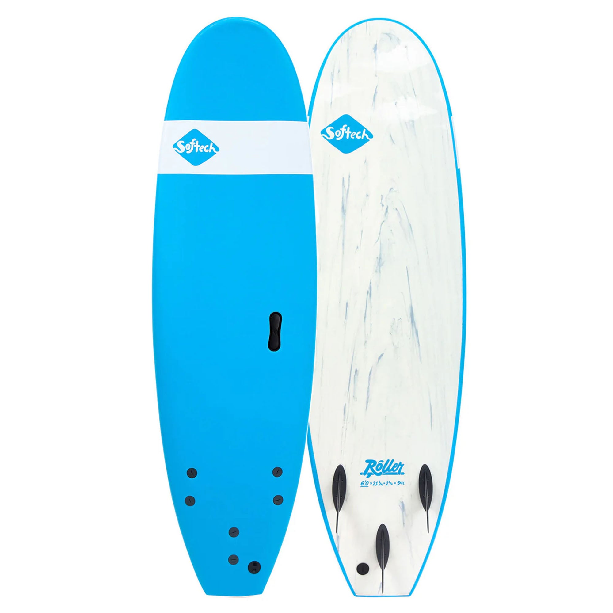 Softech Roller 6'0 Soft Surfboard - Blue