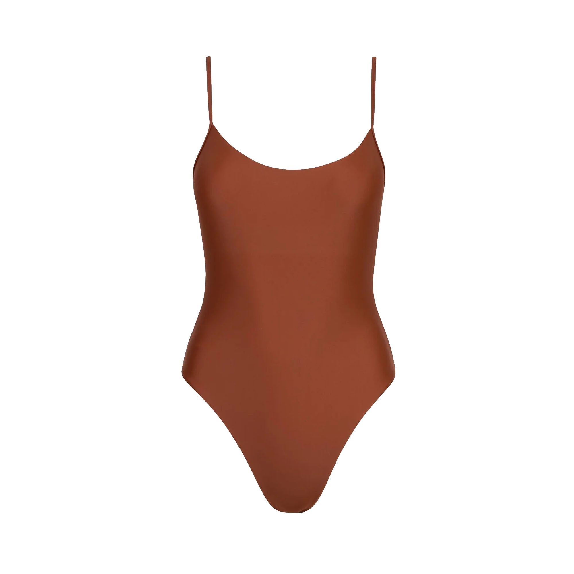 Rhythm Classic Minimal Women's One Piece Swimsuit - Rust