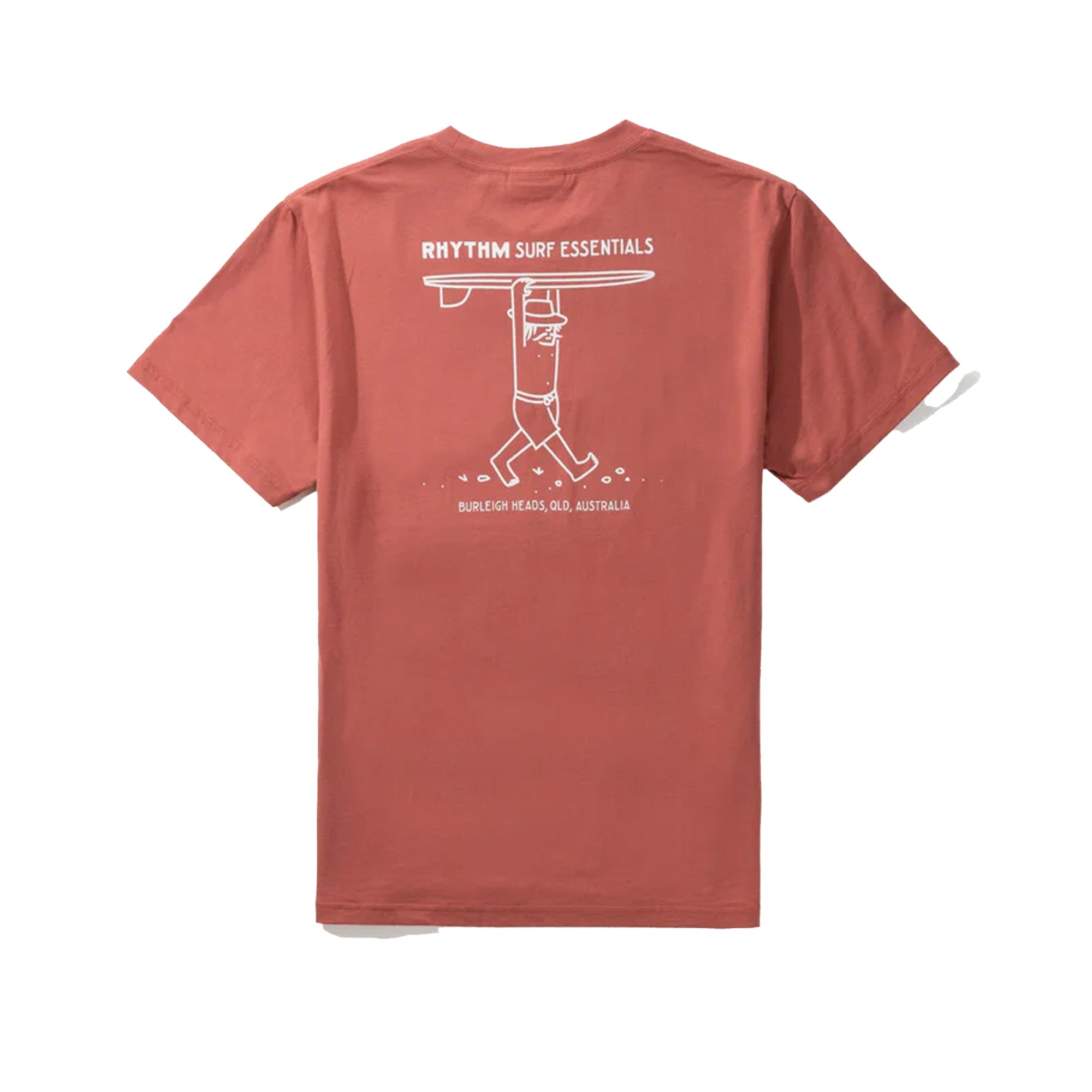 Rhythm Wanderer Men's S/S T-Shirt - Rust