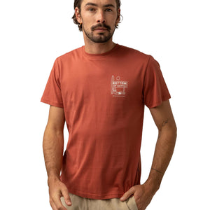 Rhythm Wanderer Men's S/S T-Shirt - Rust