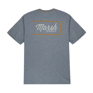 Marsh Wear Script Men's S/S T-Shirt - Steel Heather