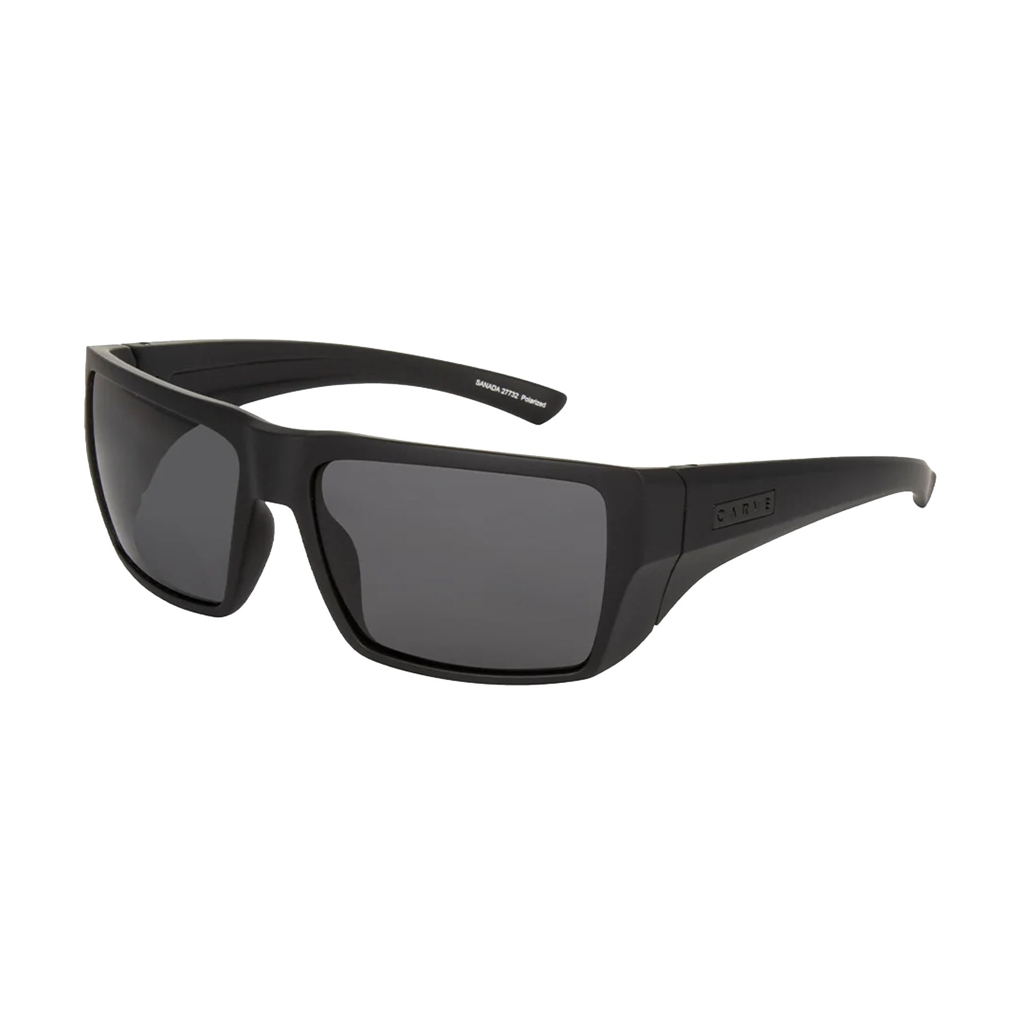 Carve Sanada Men's Sunglasses - Black/Grey Injected Polarized