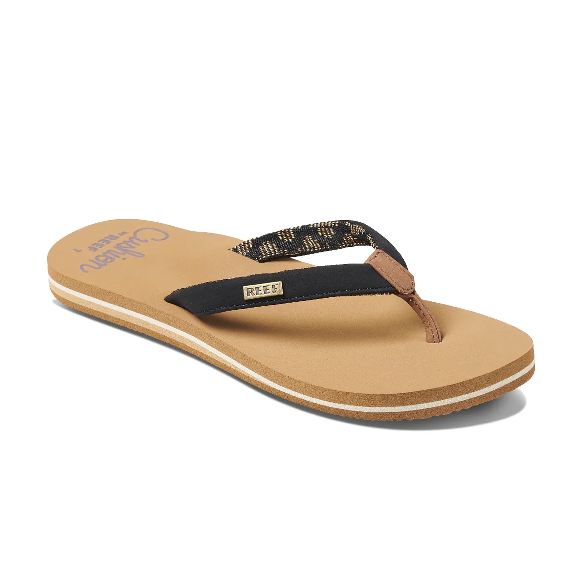 Reef Cushion Sands Women's Sandals - Black/Tan