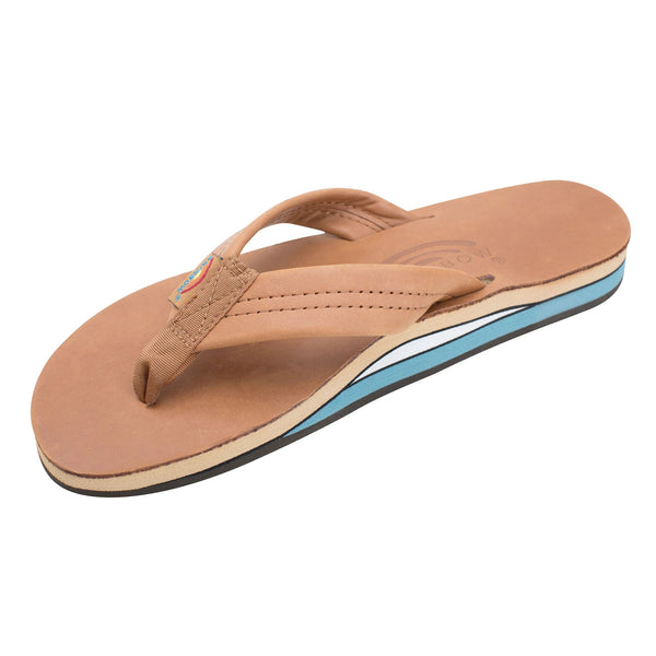 Rainbow Double Thick Classic Leather Men s Sandals Surf Station