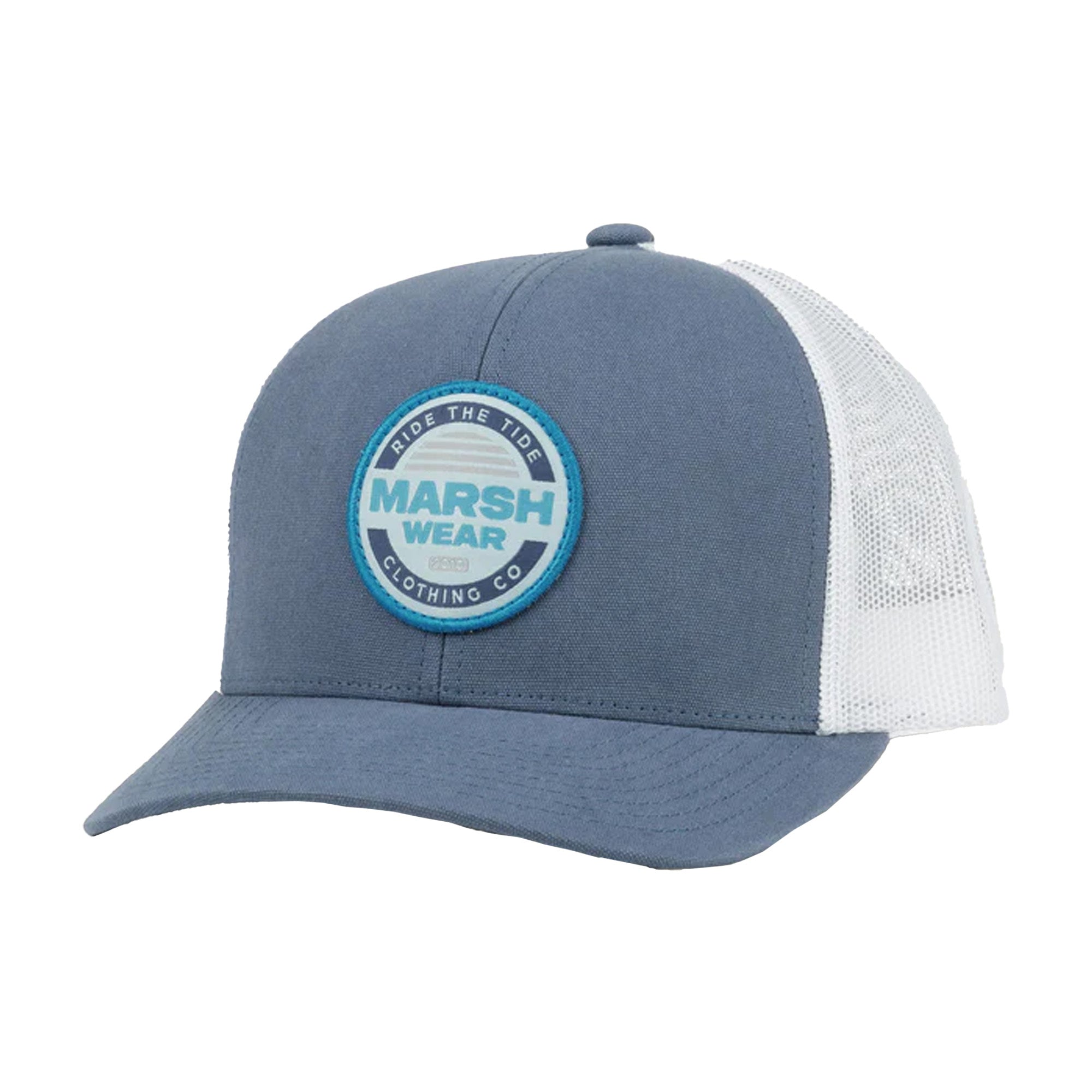 Marsh Wear Golden Men's Trucker Hat - Slate Blue