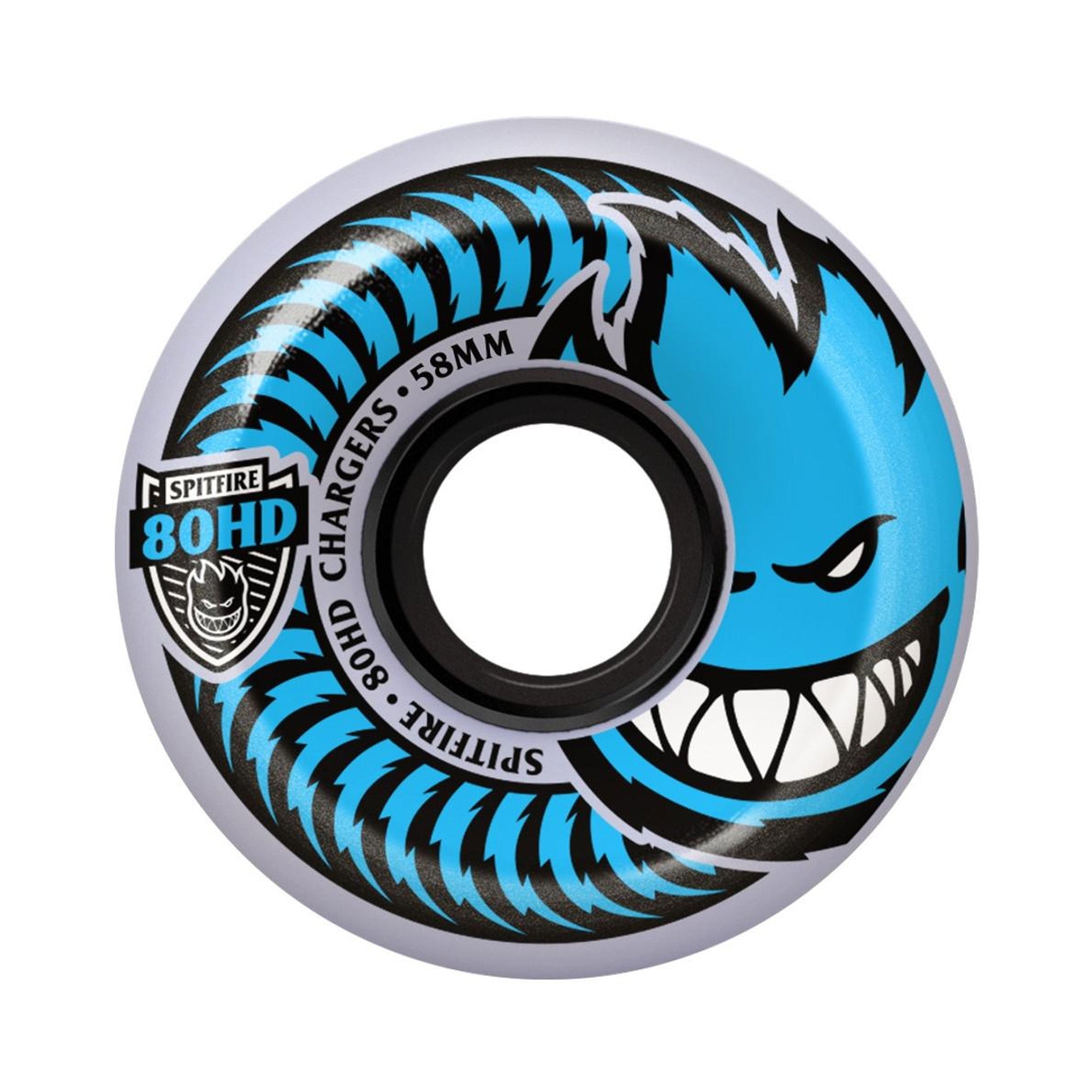 Spitfire Chargers Conical 54mm 80HD Skateboard Wheels - Blue