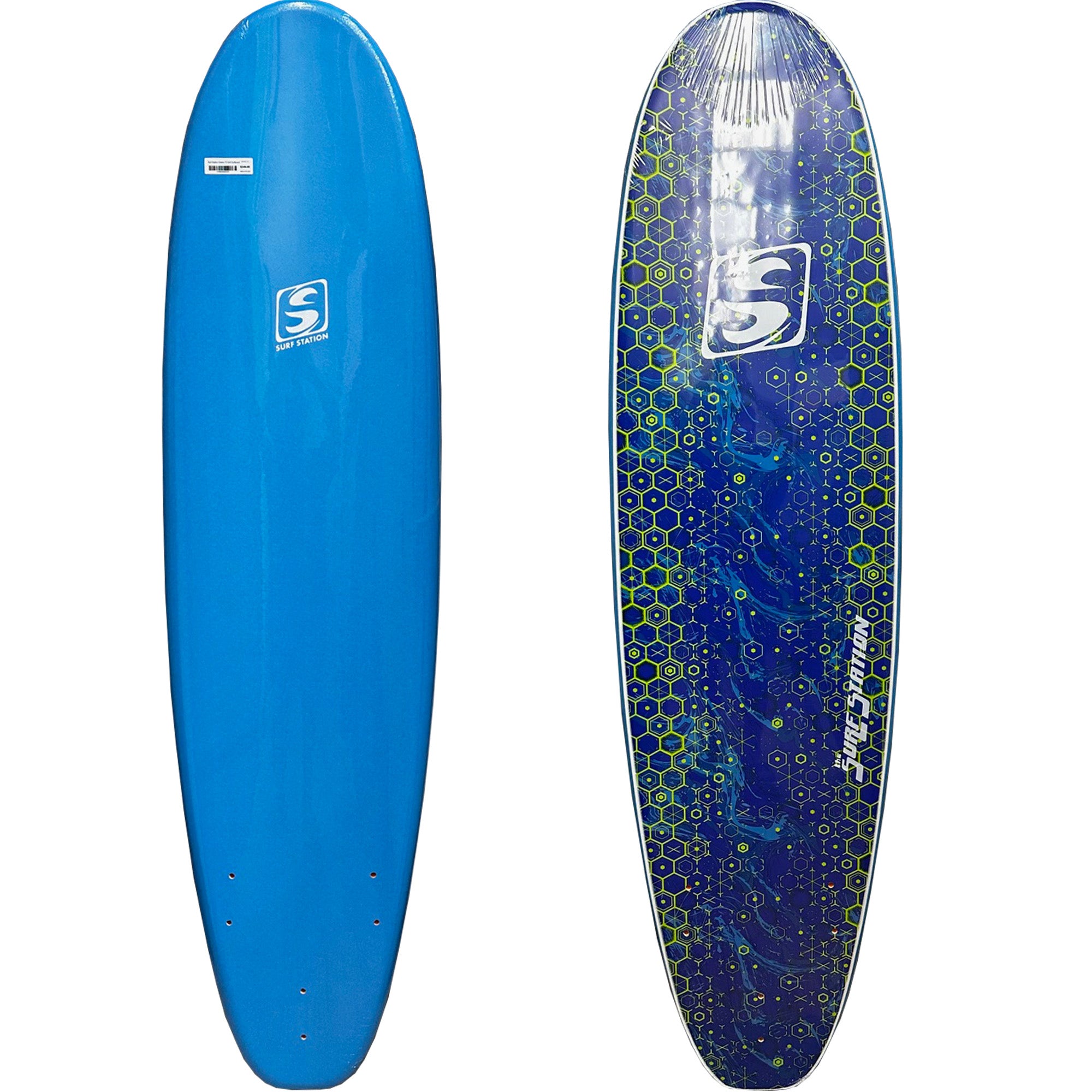 Surf Station Classic 7'0 Soft Surfboard - Blue