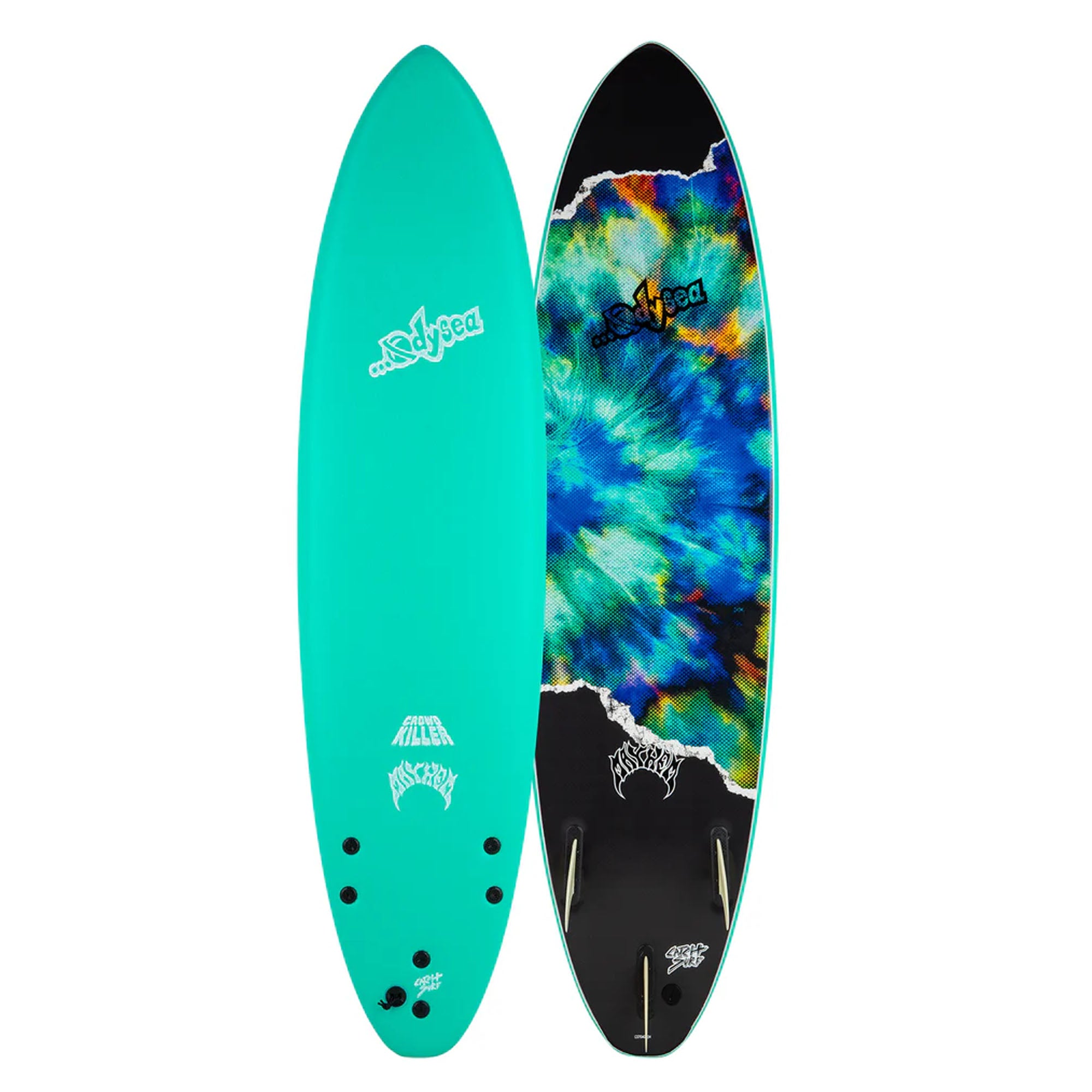 Catch Surf Odysea X Lost Crowd Killer 6'8 Soft Surfboard - Turquoise