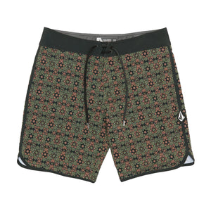 Volcom Fractal Scallop Mod-Tech 19" Men's Boardshorts - Black