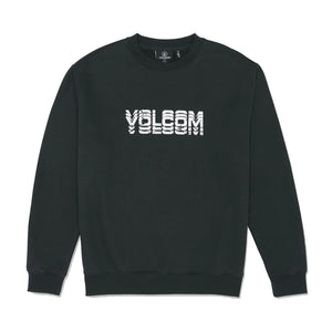 Volcom Cement Crew Men's L/S Sweatshirt - Washed Black Heather