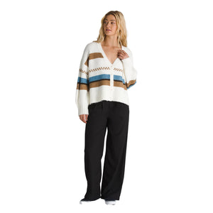 Vans Valerie Stripe Cardigan Women's Sweater - Marshmallow