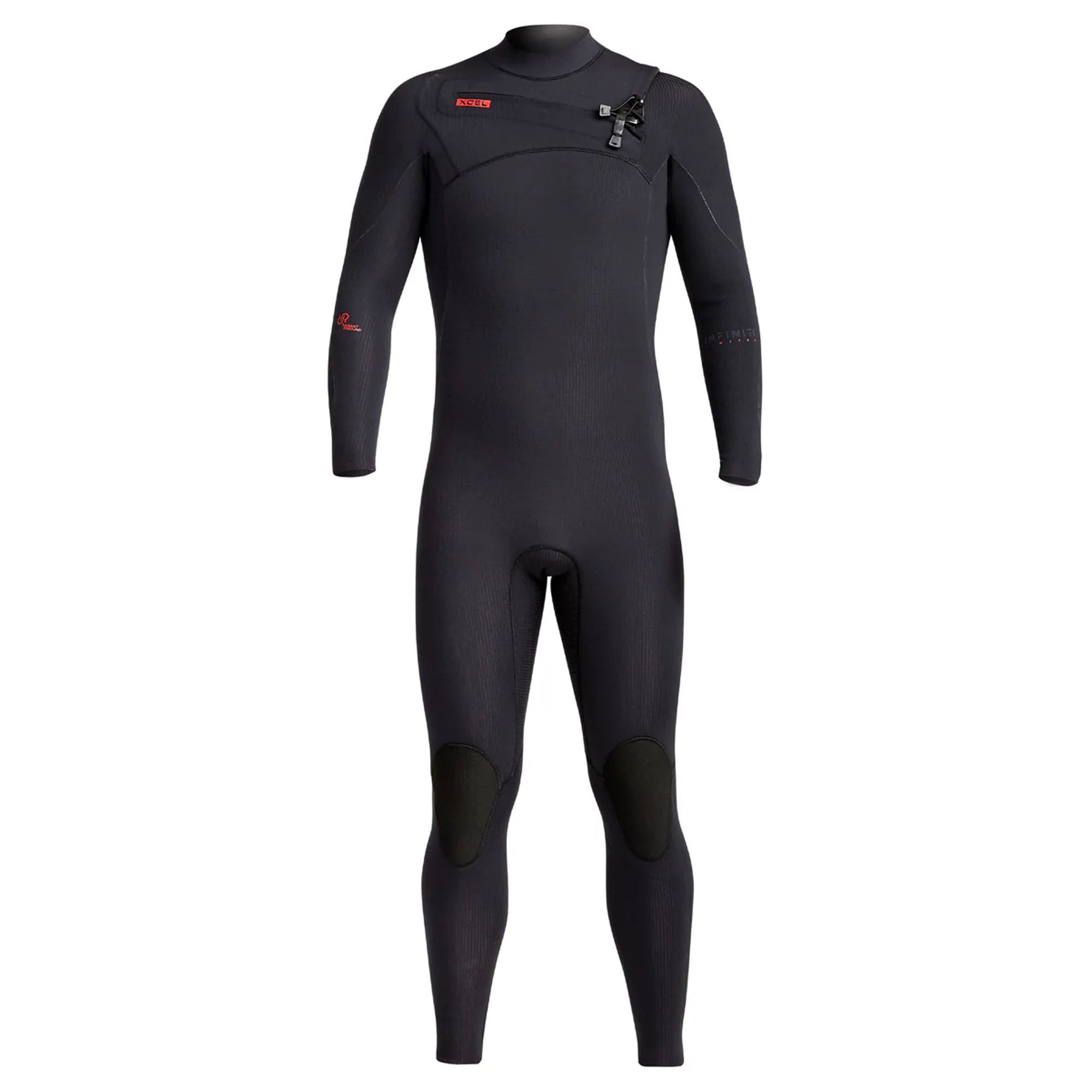 Xcel Infinity 4/3mm Chest-Zip Men's Fullsuit Wetsuit - Black