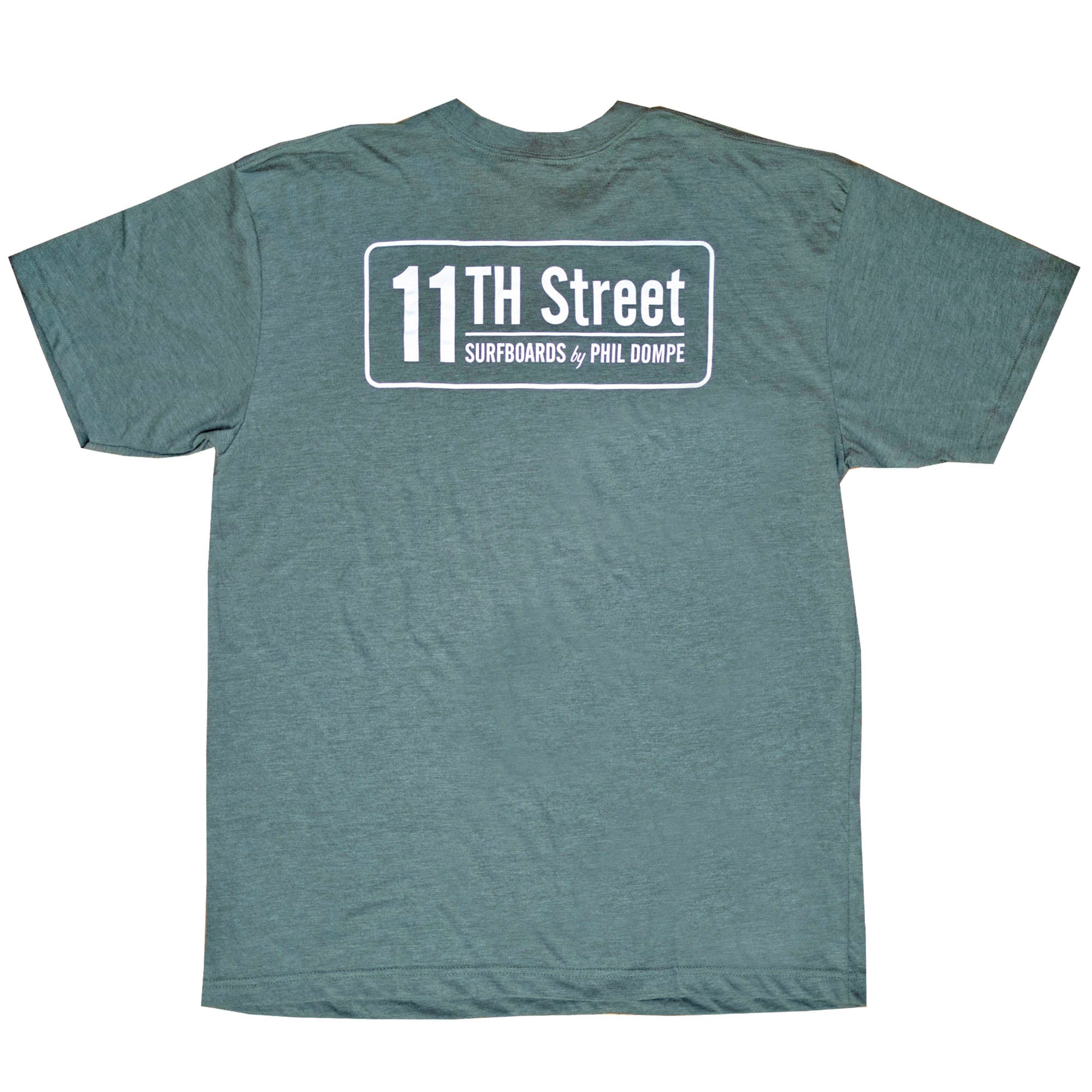 11th Street Surfboards Men's S/S T-Shirt - Green