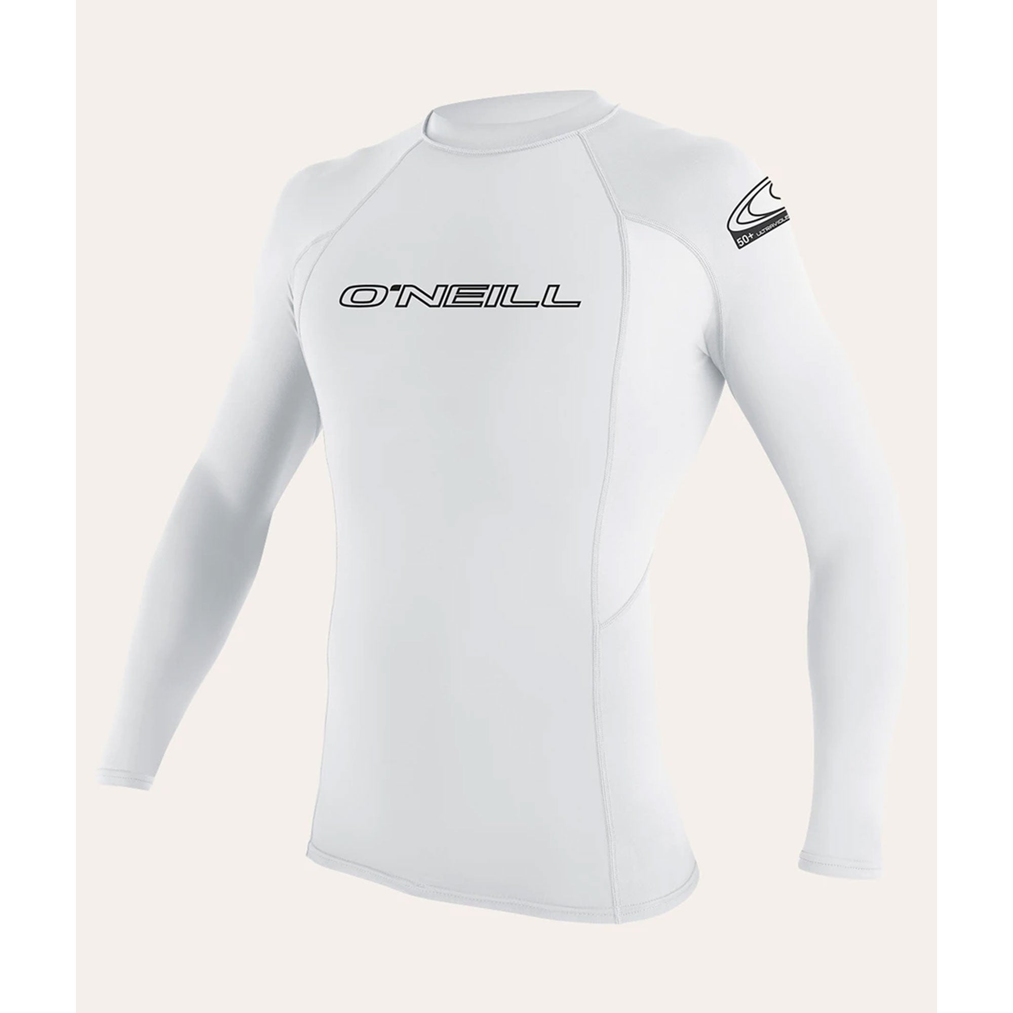 O'Neill Basic Skins Crew L/S Youth Boys Rashguard - White