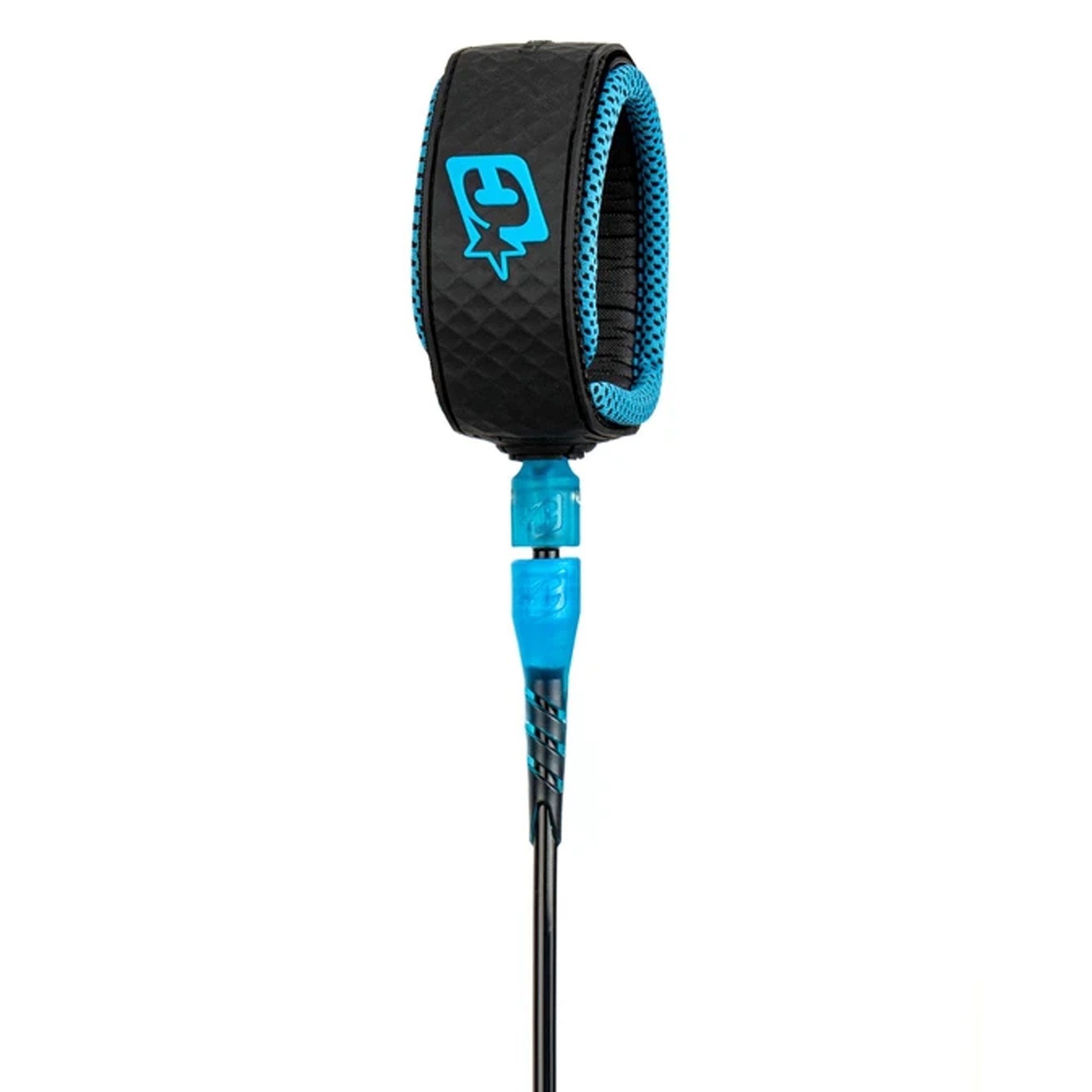 Creatures of Leisure Reliance Comp 6' Surfboard Leash - Black/Cyan