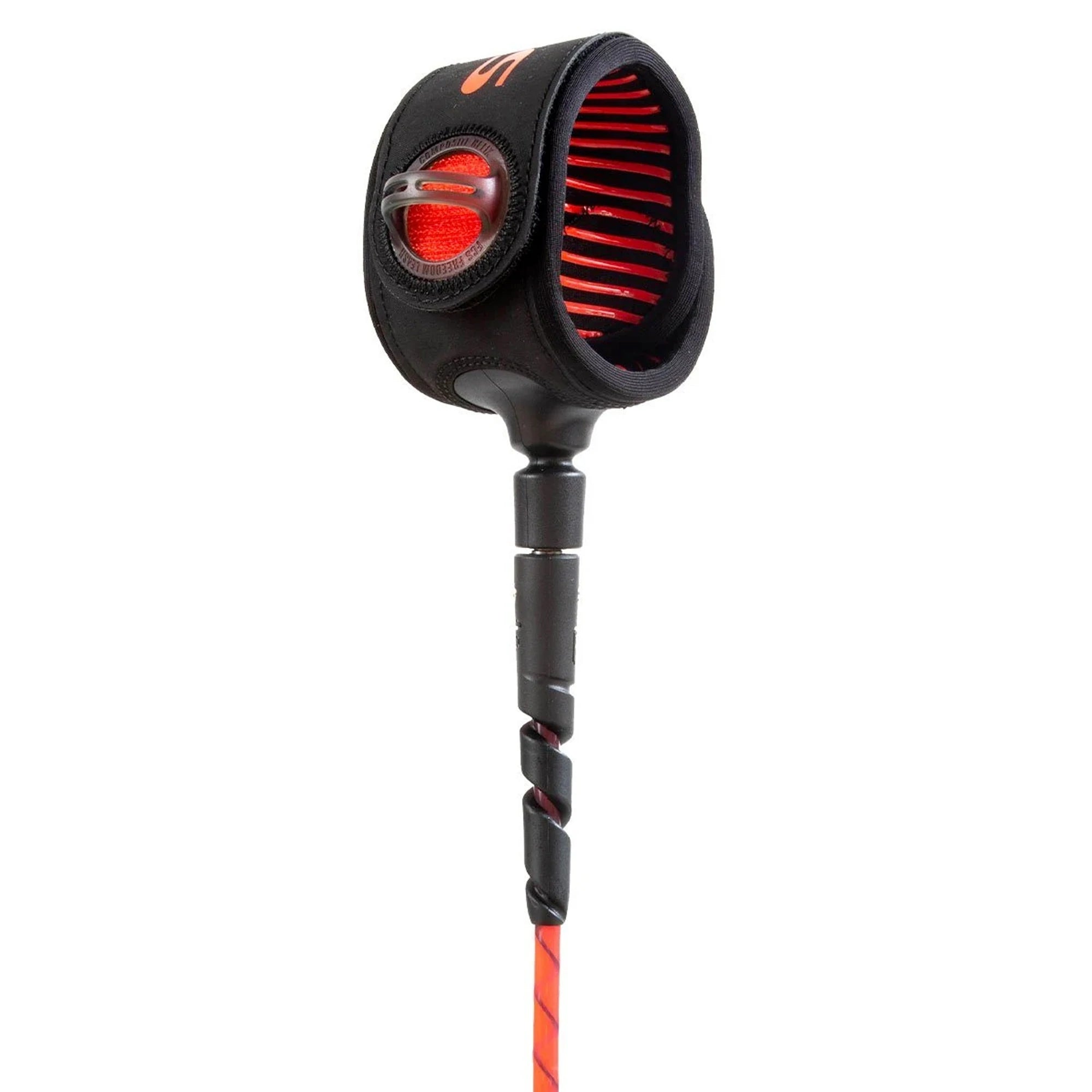 FCS Freedom Helix All Round 7' Surfboard Leash - Red/Black