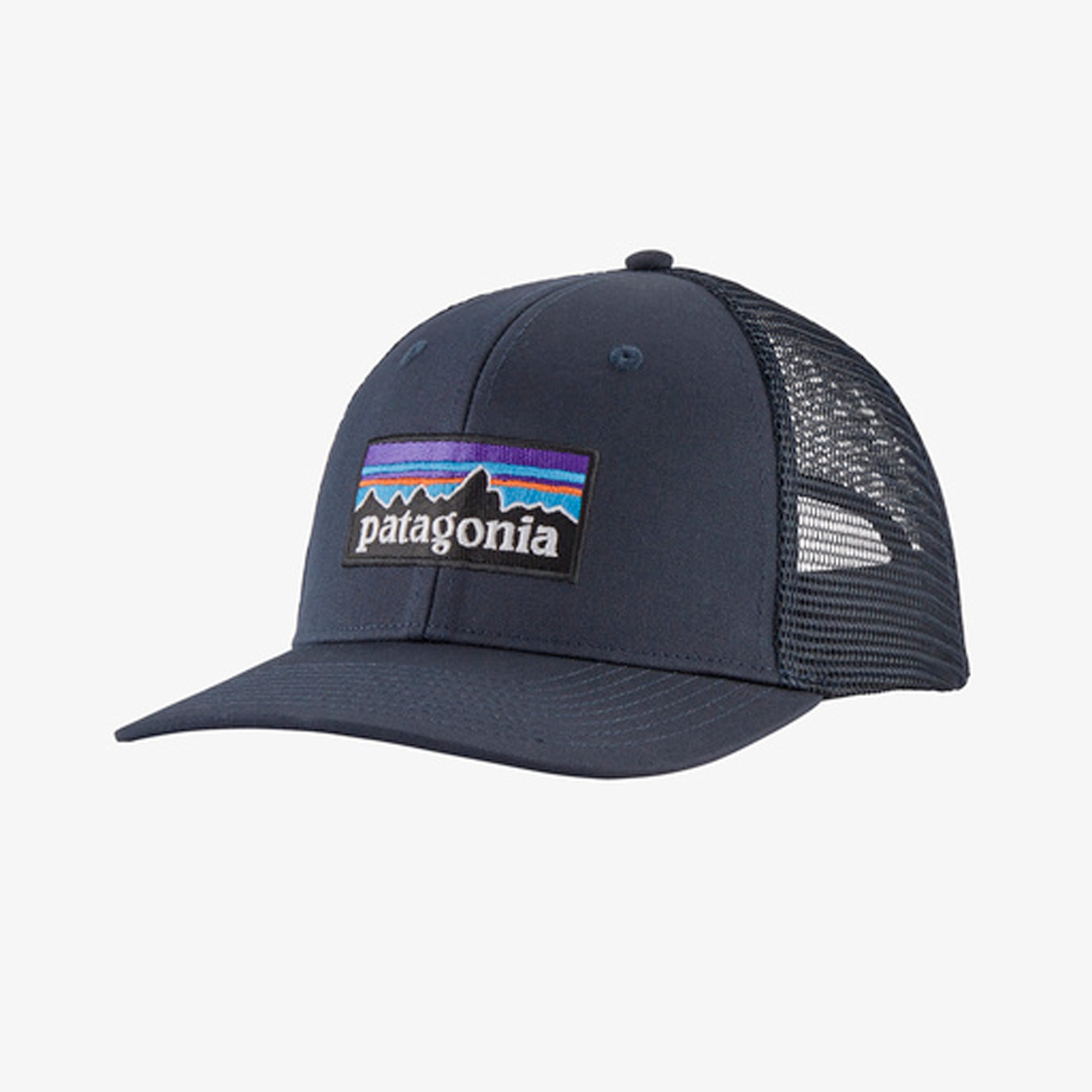 Patagonia P-6 Logo Men's Trucker Hat - Navy Blue