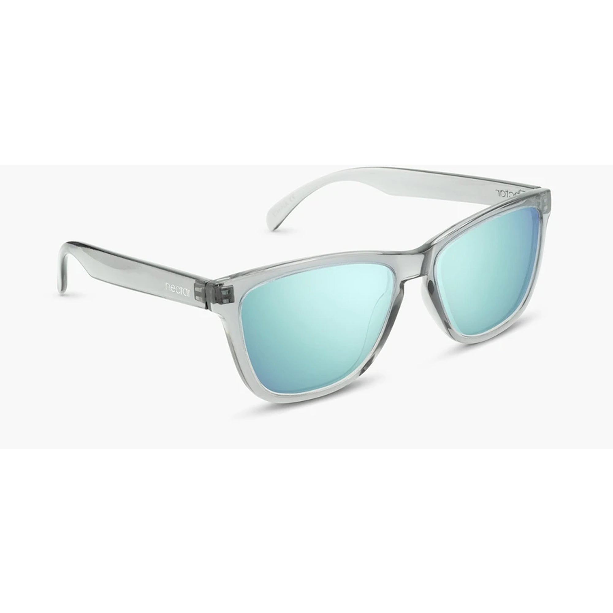 Nectar Chucktown Men's Sunglasses - Transparent Grey/Ice Blue Polarized