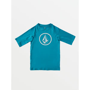 Volcom Lido Solid Youth Boy's S/S UPF 50 Rashguard