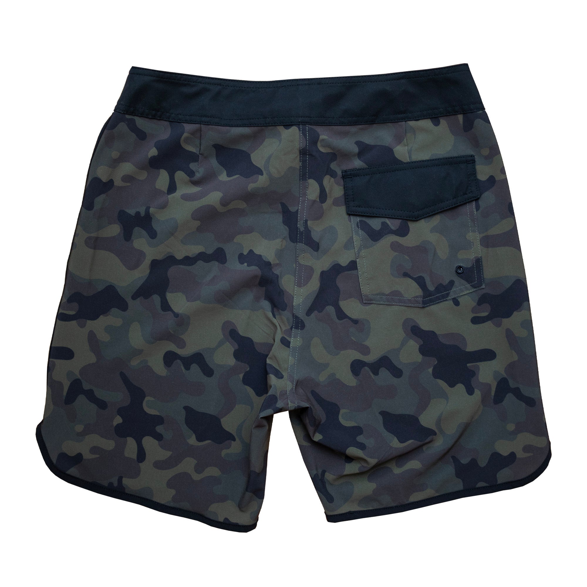 Surf Station Camo Print Men's Boardshorts - Green Camo