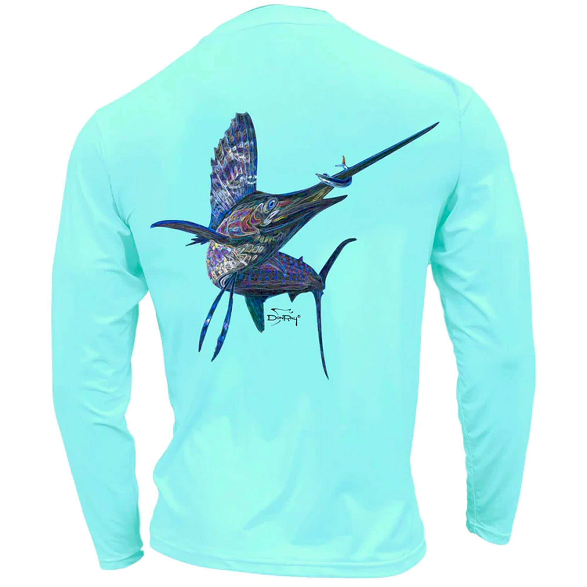 Tormenter Performance Men's Fishing Shirt - Sailfish Seafoam