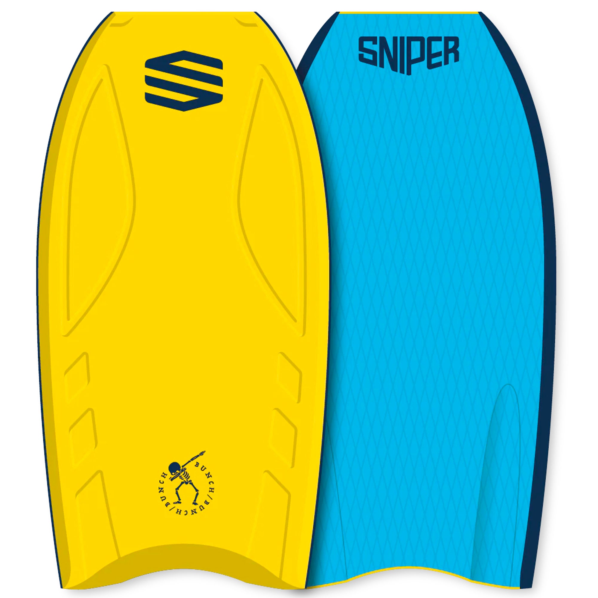 Sniper Bunch 44" Bodyboard - Yellow