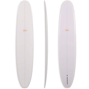 Soleil Velvet Hour Thunderbolt Silver Longboard Surfboard