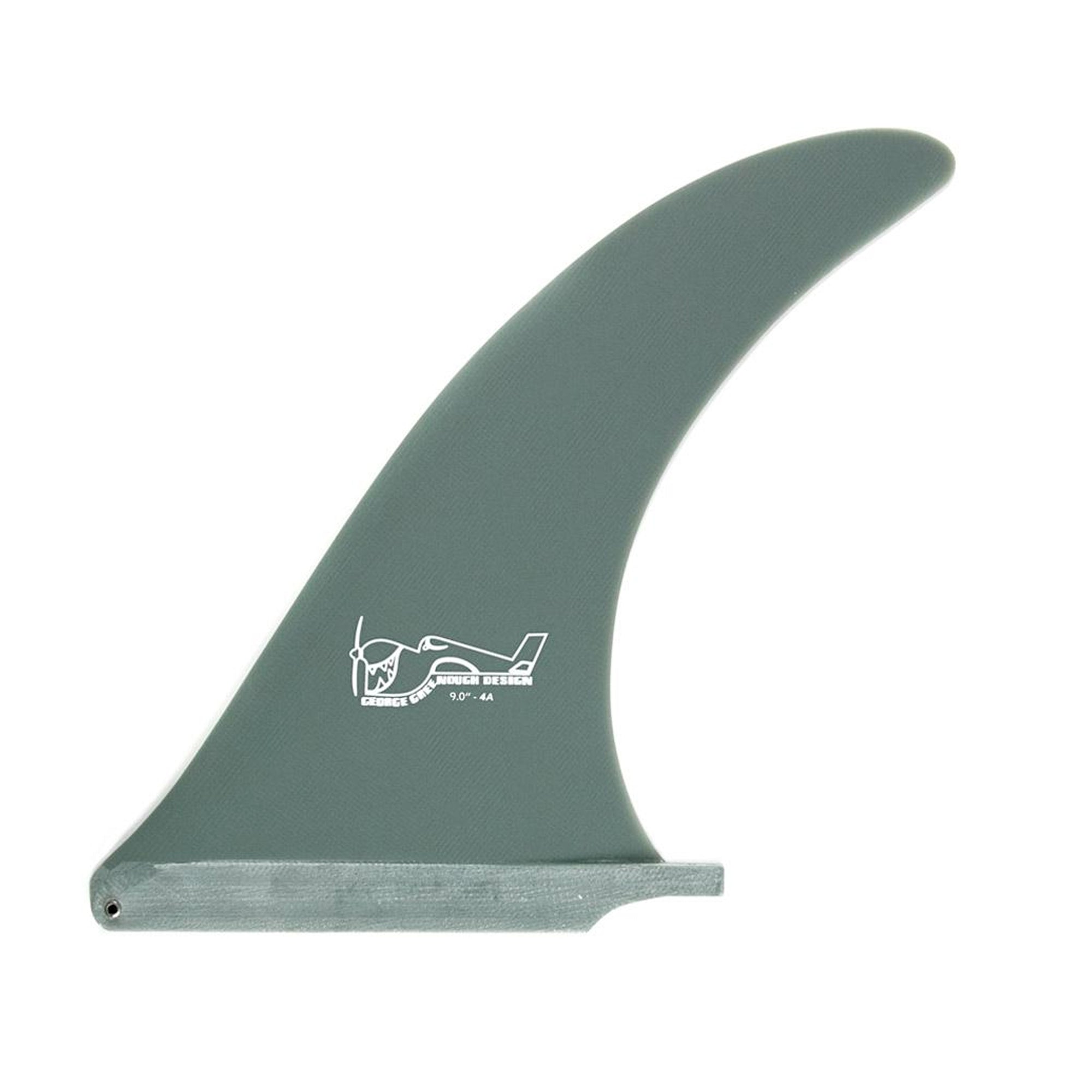 True Ames Greenough 4-A 7.5" Longboard Fin - Grey