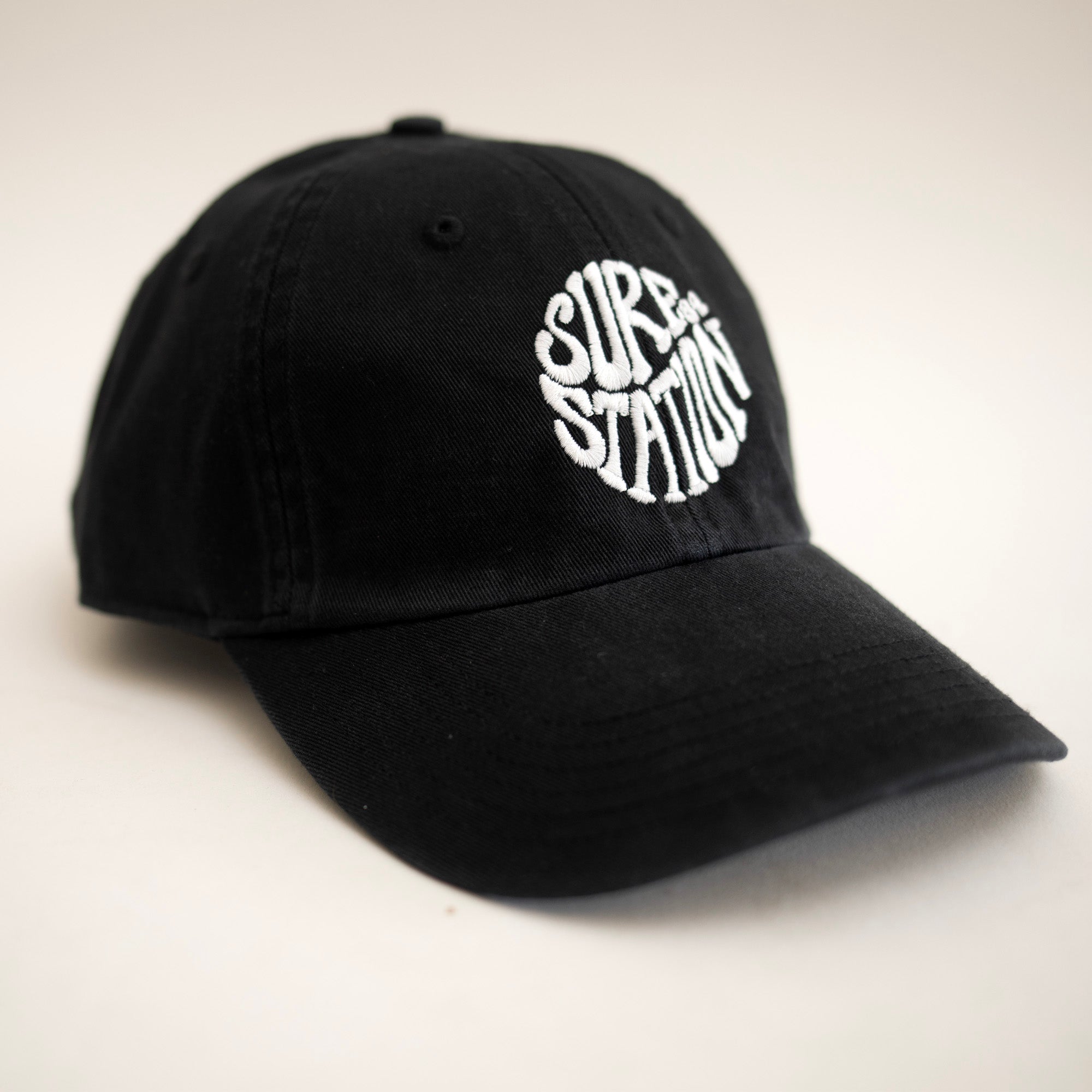 Surf Station '84 Worn Texture Men's Hat - Black