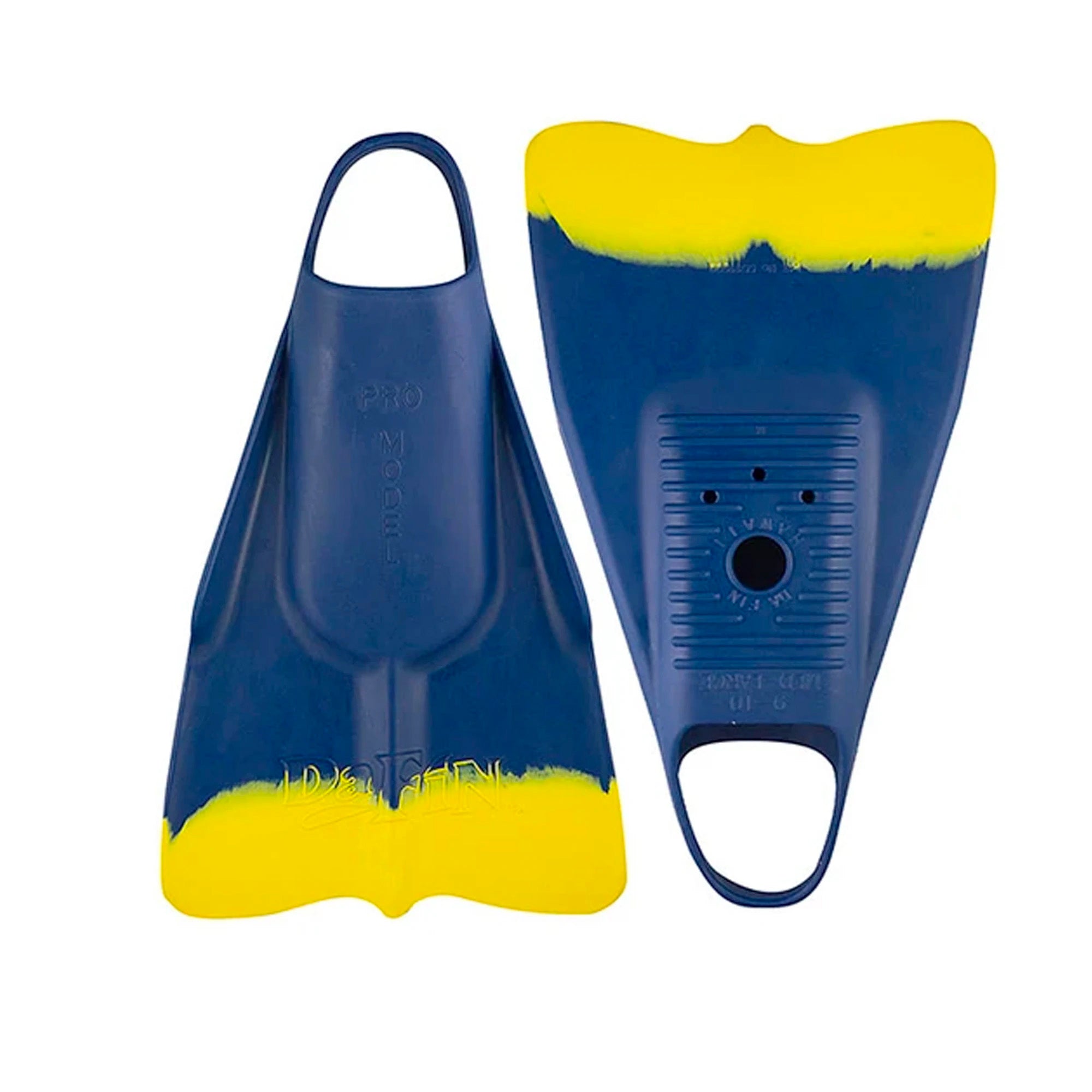 DaFin Pro Classic Swim Fins - Navy/Yellow