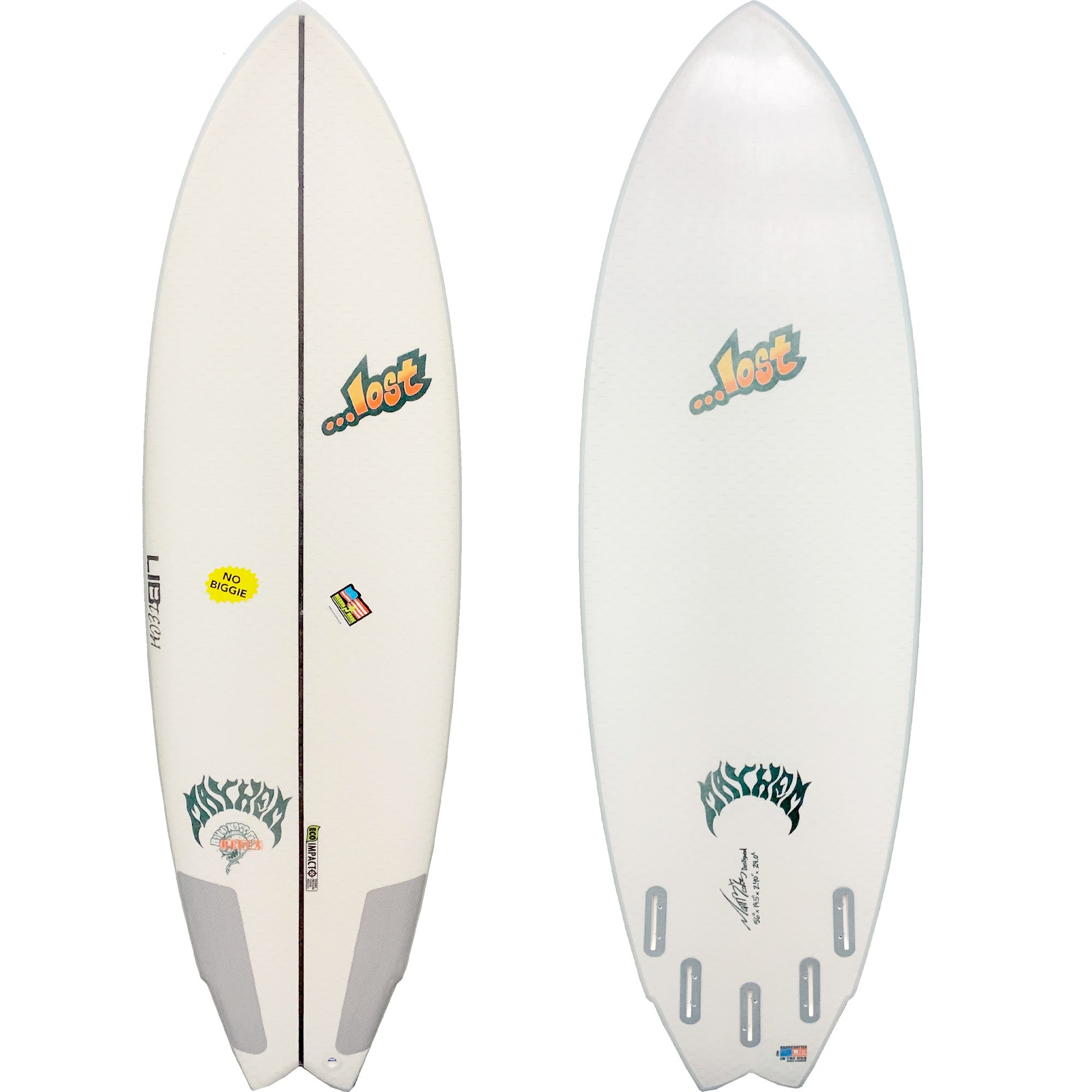 Lost Round Nose Fish Redux Surfboard - Lib Tech B-Grade