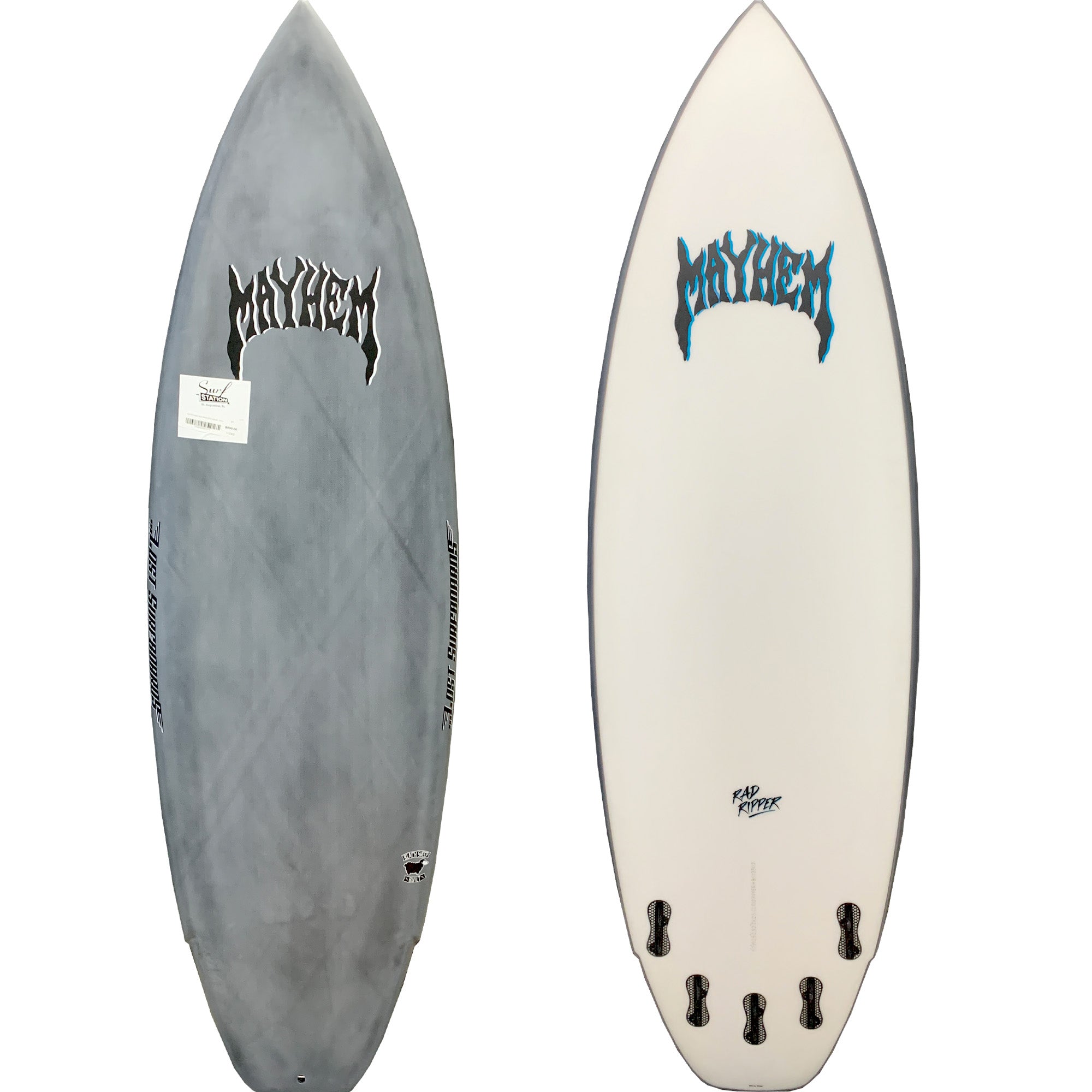 Lost Rad Ripper Black Sheep EPS Surfboard - FCS II