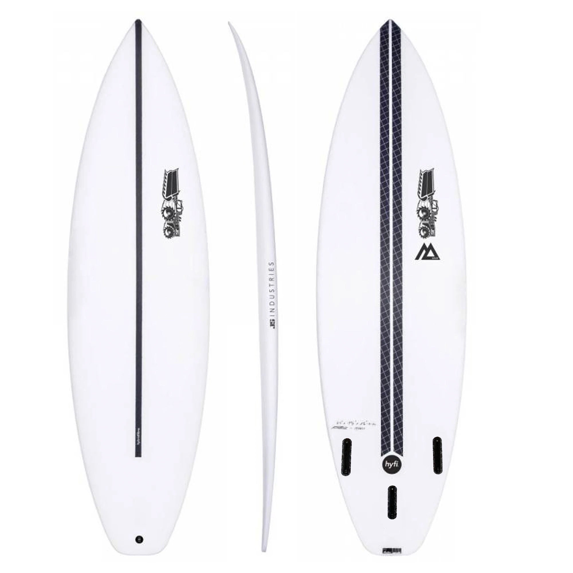 JS Monsta 2020 Squash Tail Easy Rider HYFI Surfboard - Futures