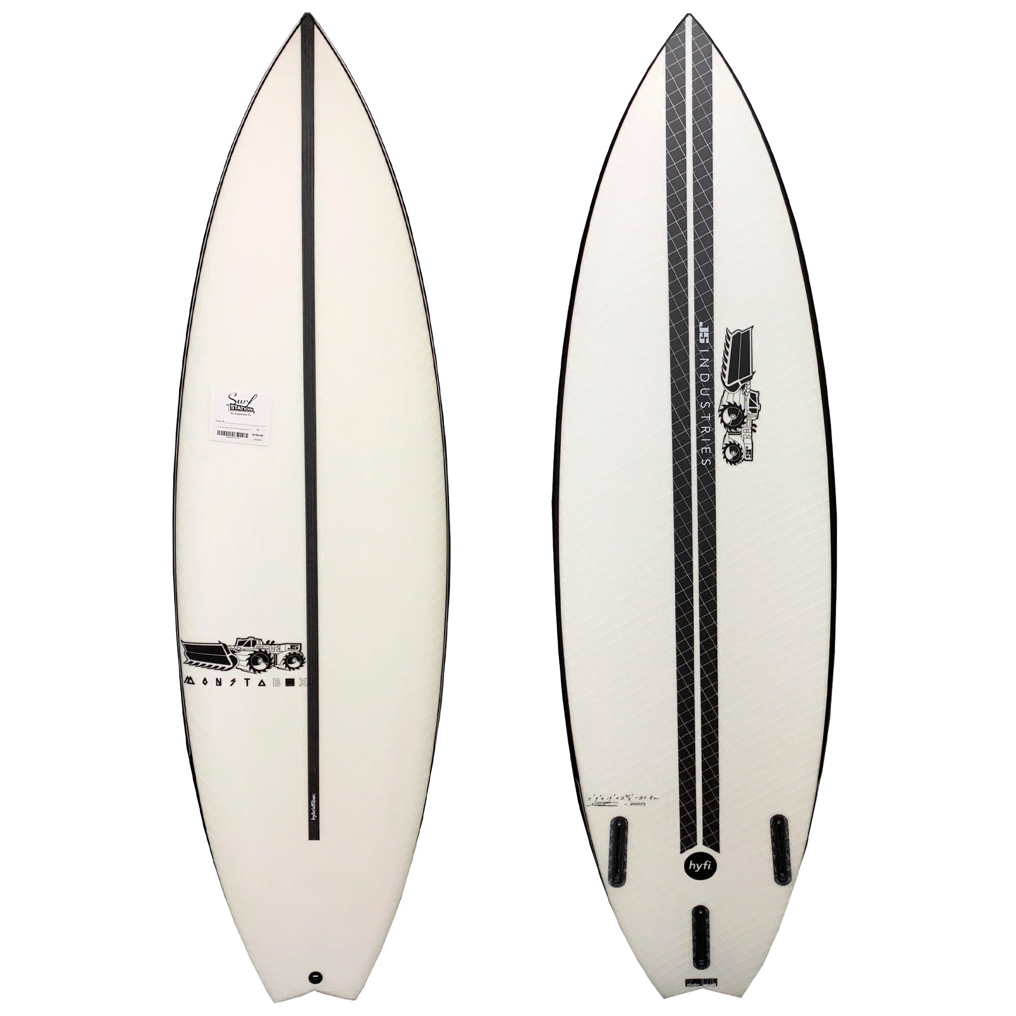 JS Monsta Box 2020 Swallow Tail Easy Rider HYFI Surfboard - Futures