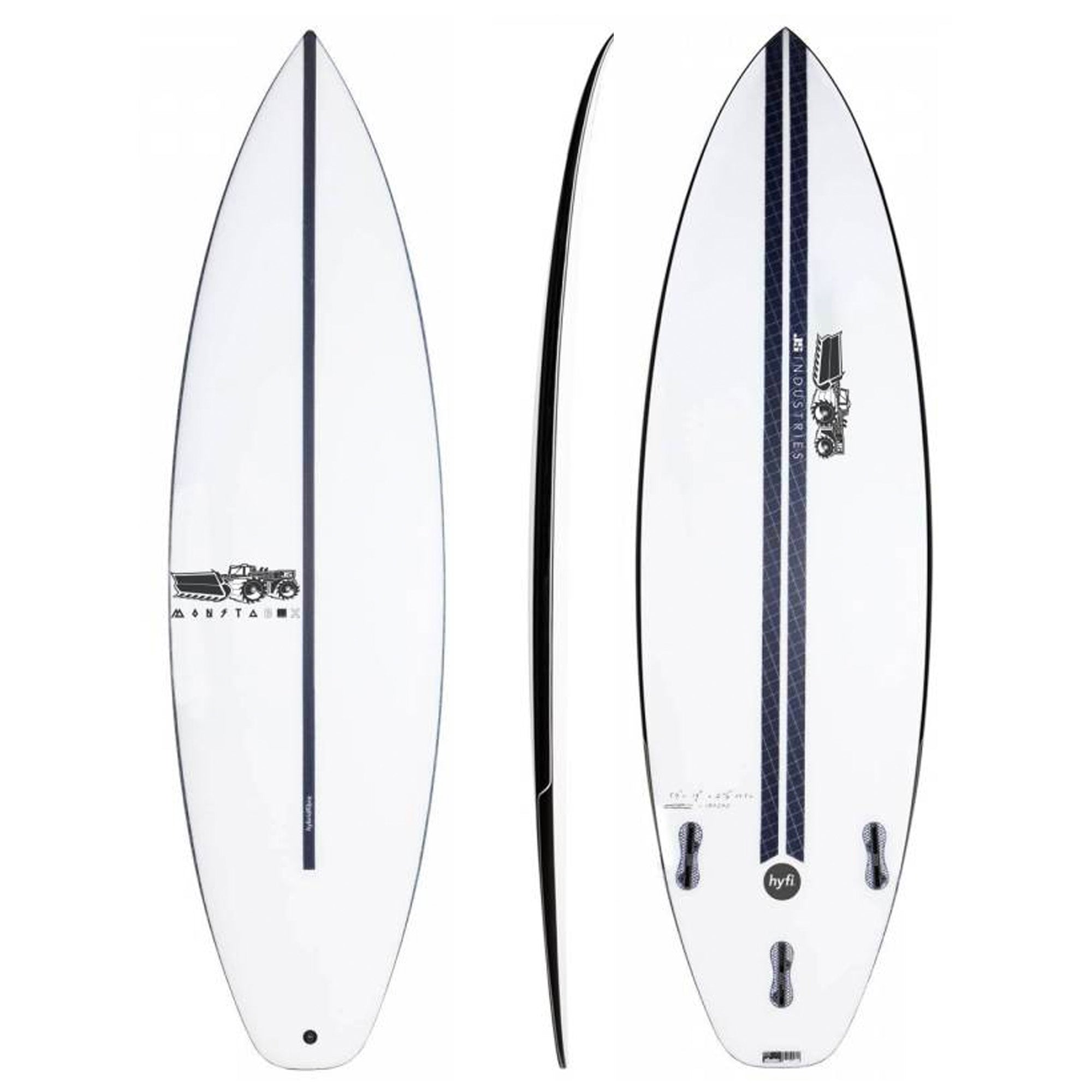 JS Monsta Box 2020 Squash Tail HYFI Surfboard - FCS II - Surf