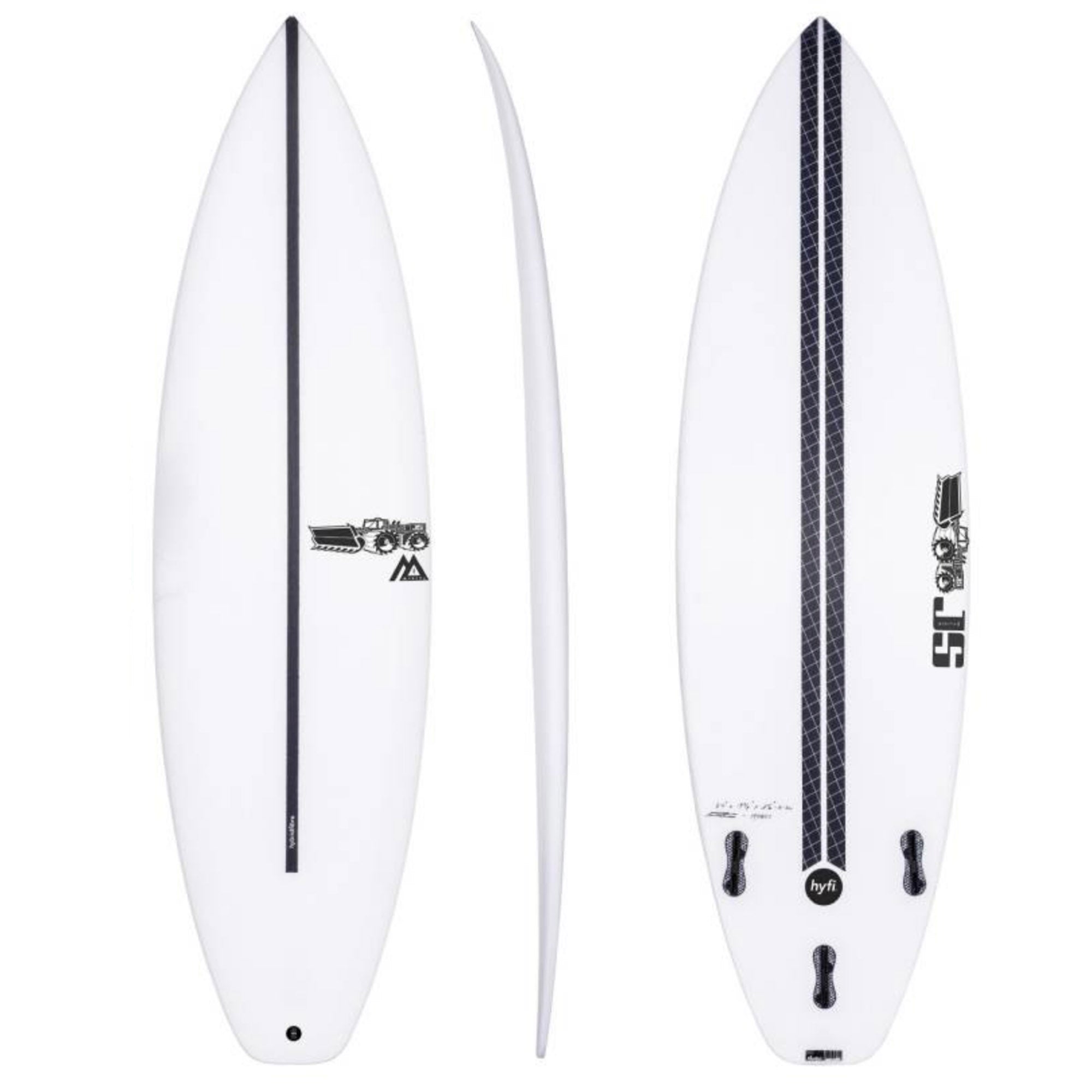 JS Monsta 8 Squash HYFI Surfboard - FCS II
