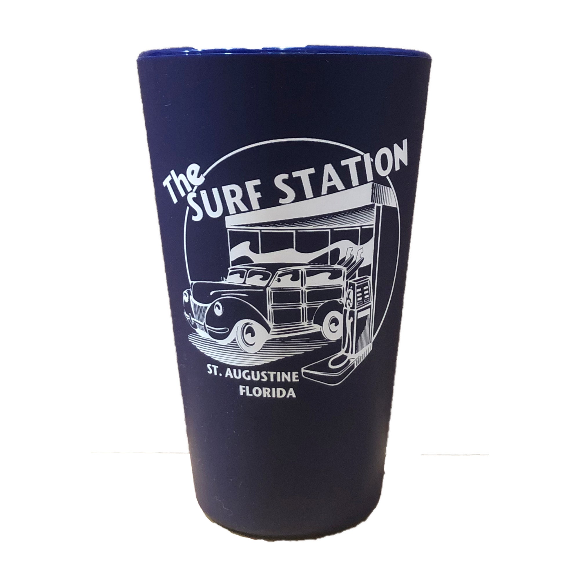 Surf Station Silipint Woody 16oz Pint Cup - Navy