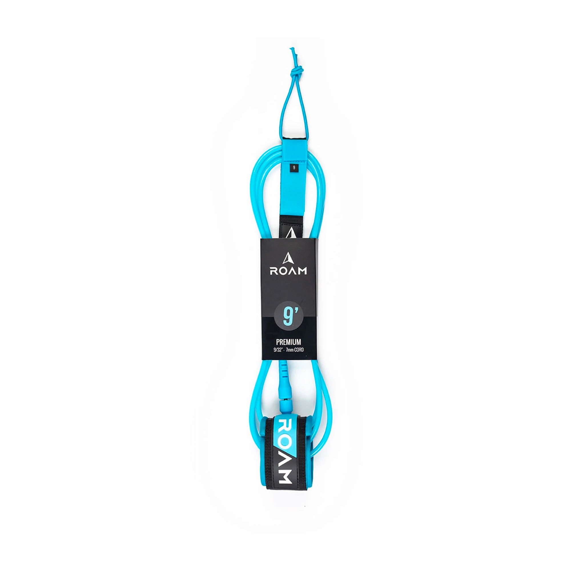 Roam 9' Premium Surfboard Leash - Blue