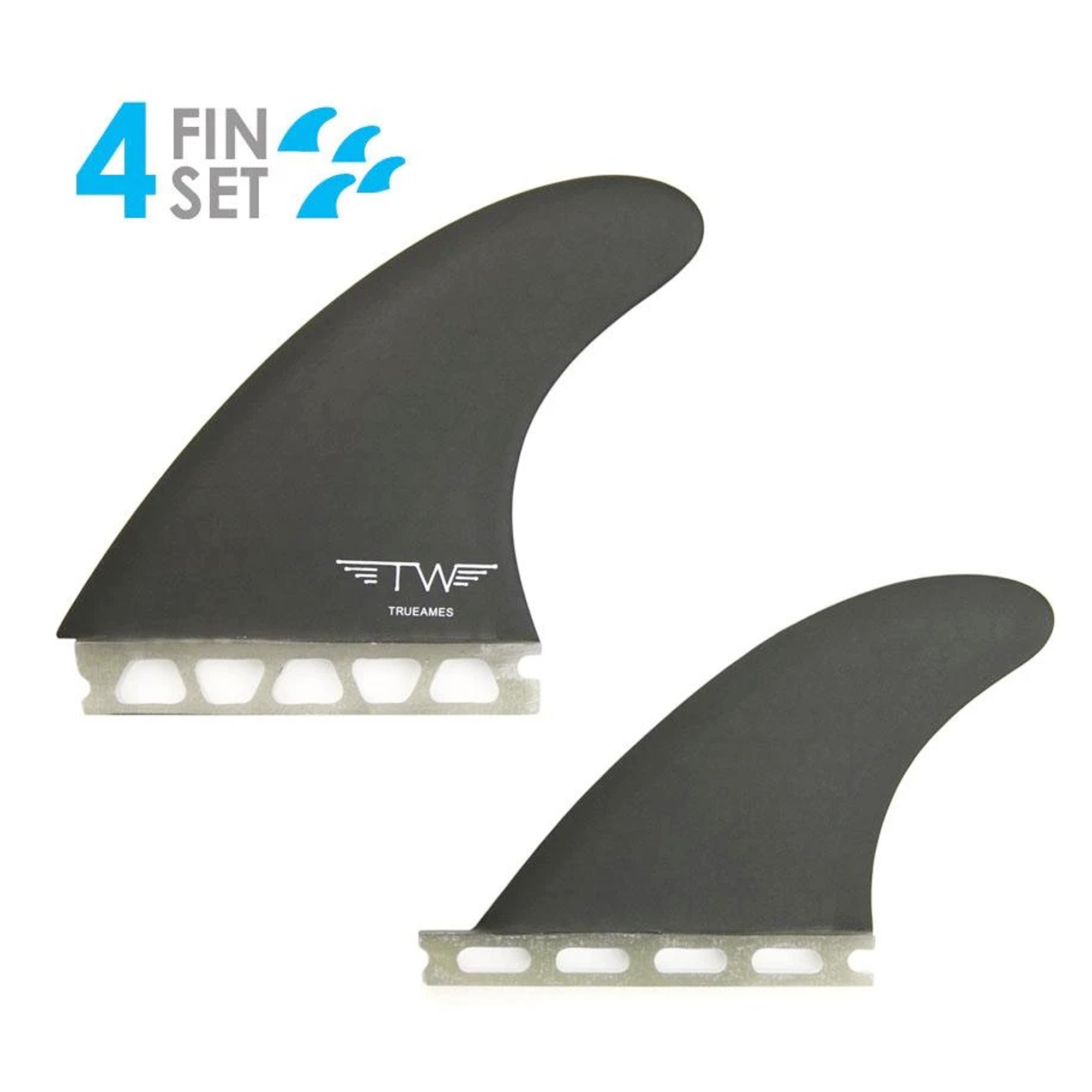 True Ames Tyler Warren Quad Future Fins - Smoke